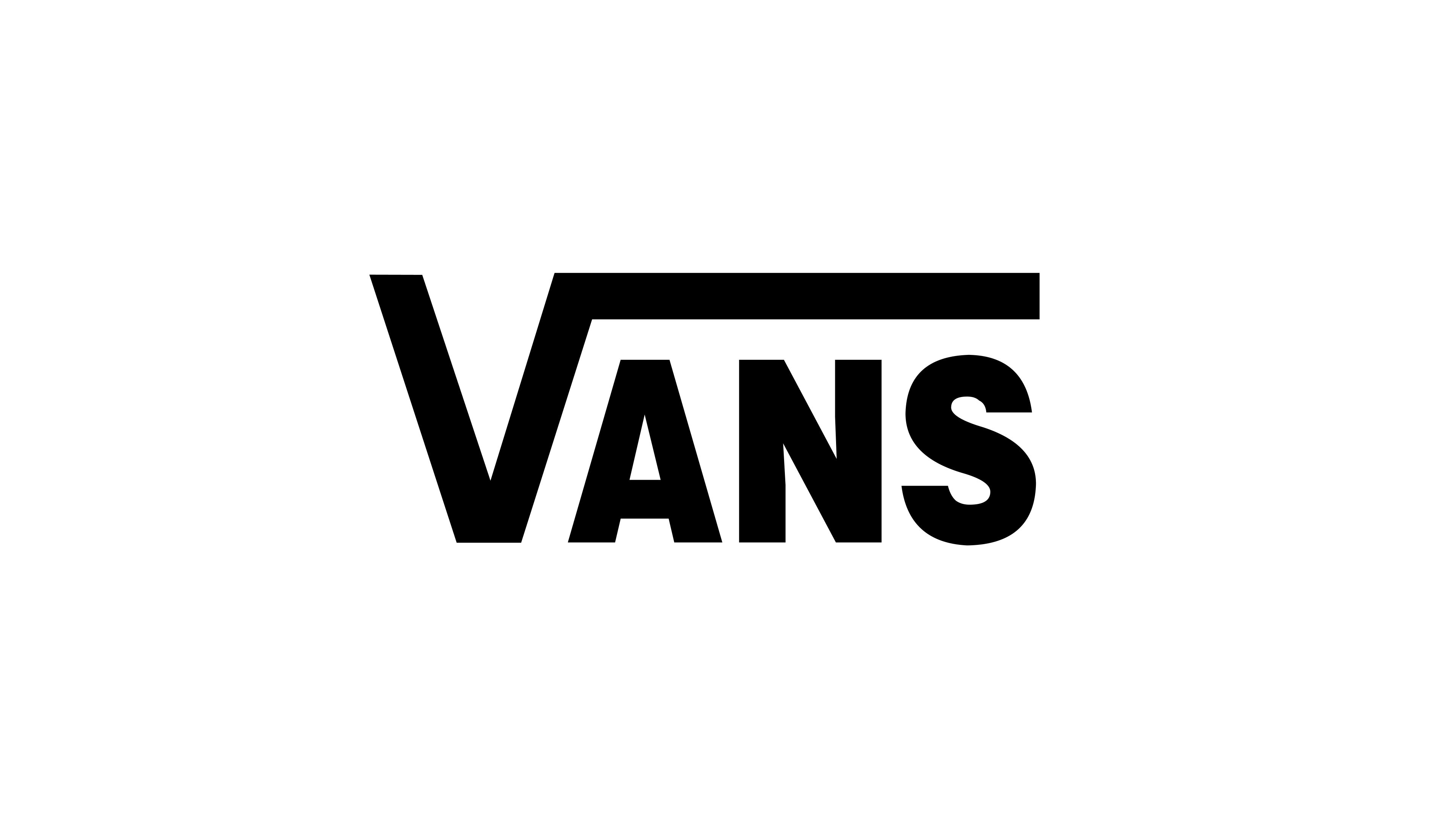 black vans with logo