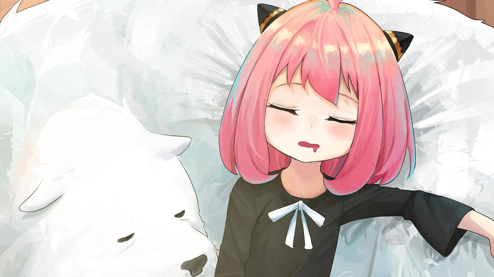 Anya from Spy x Family with a heartwarming expression