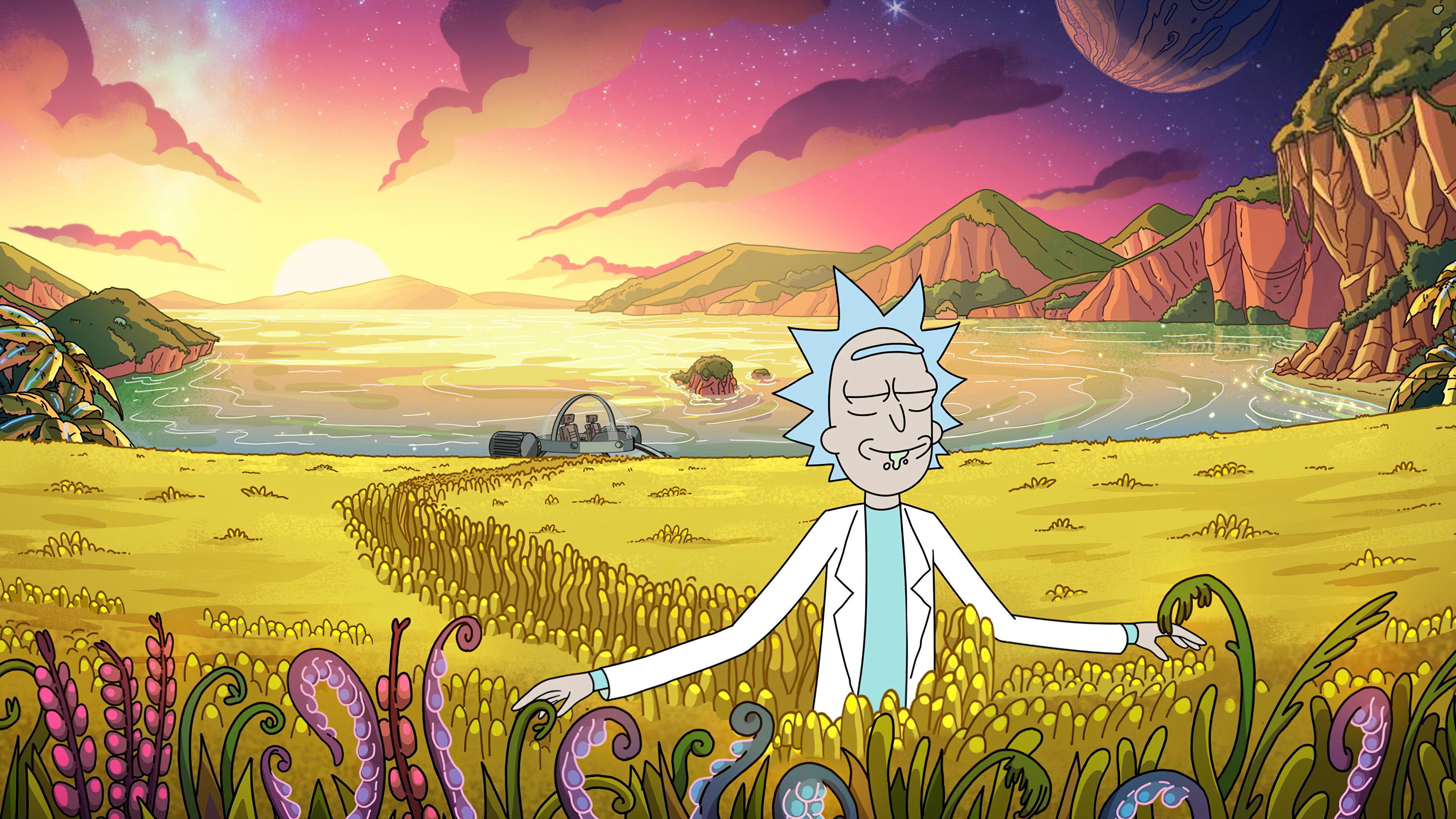 Wallpaper Rick in another planet