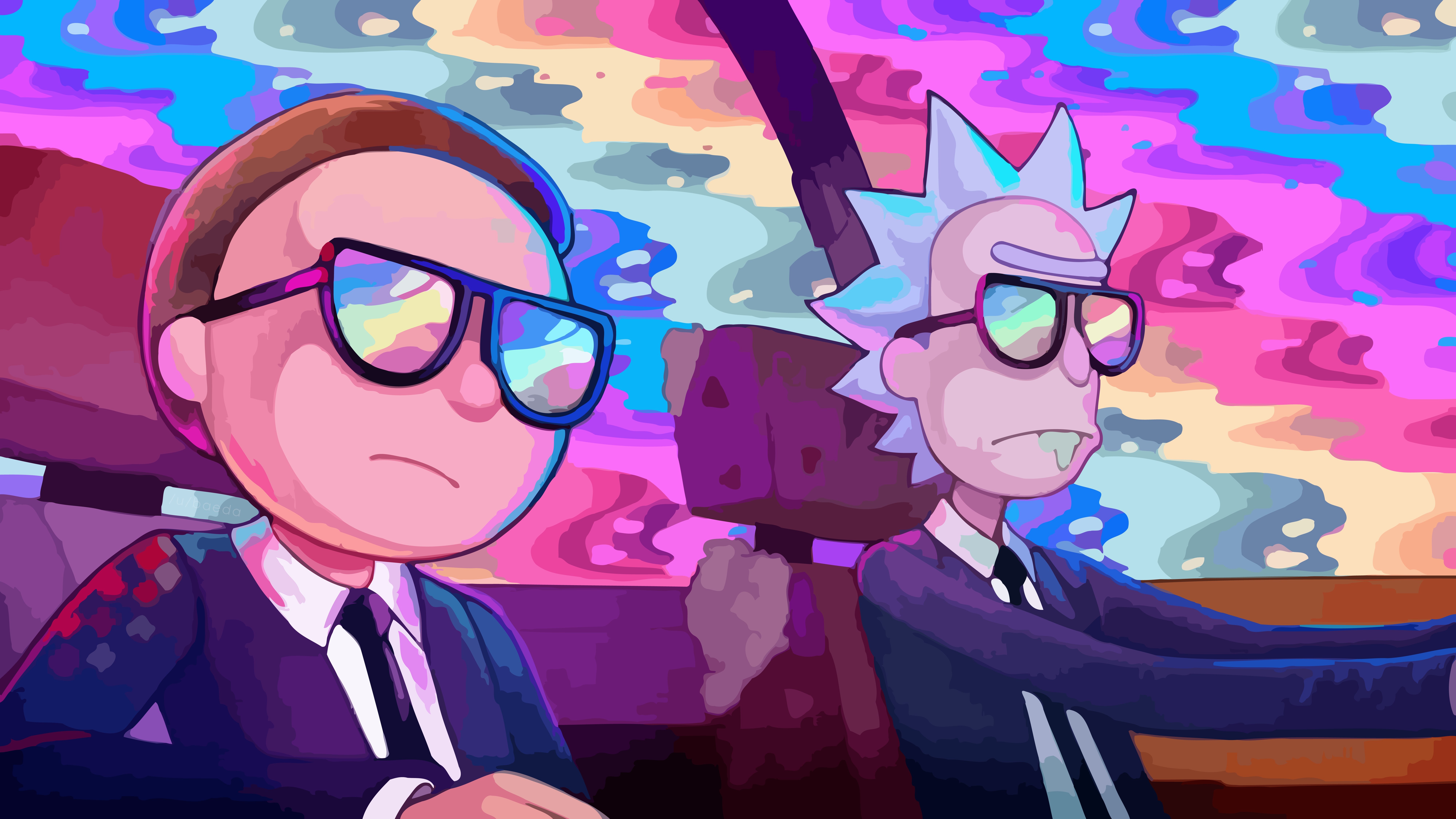 Wallpaper Rick and Morty