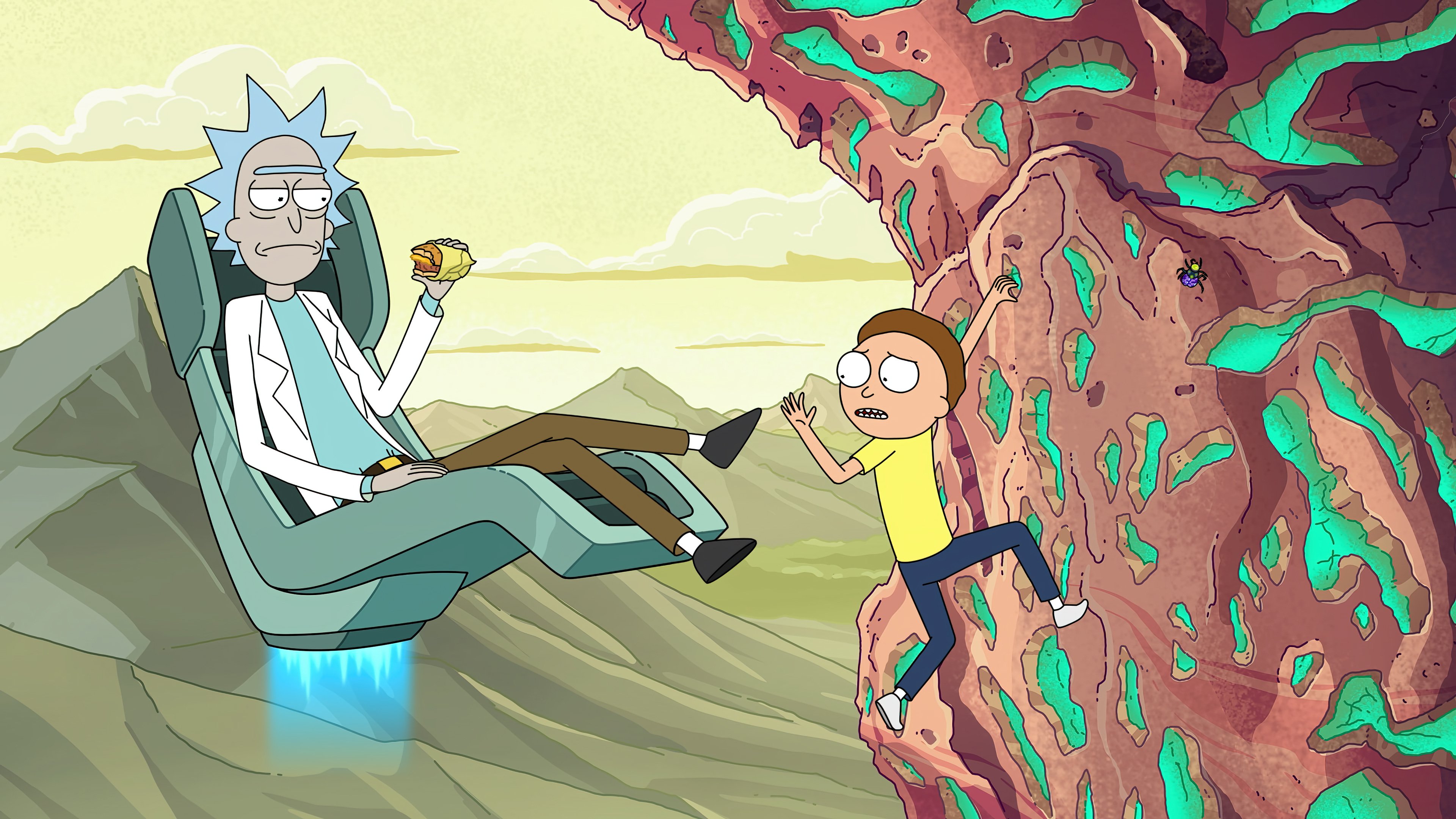 Fondos de pantalla Rick y Morty en aventura