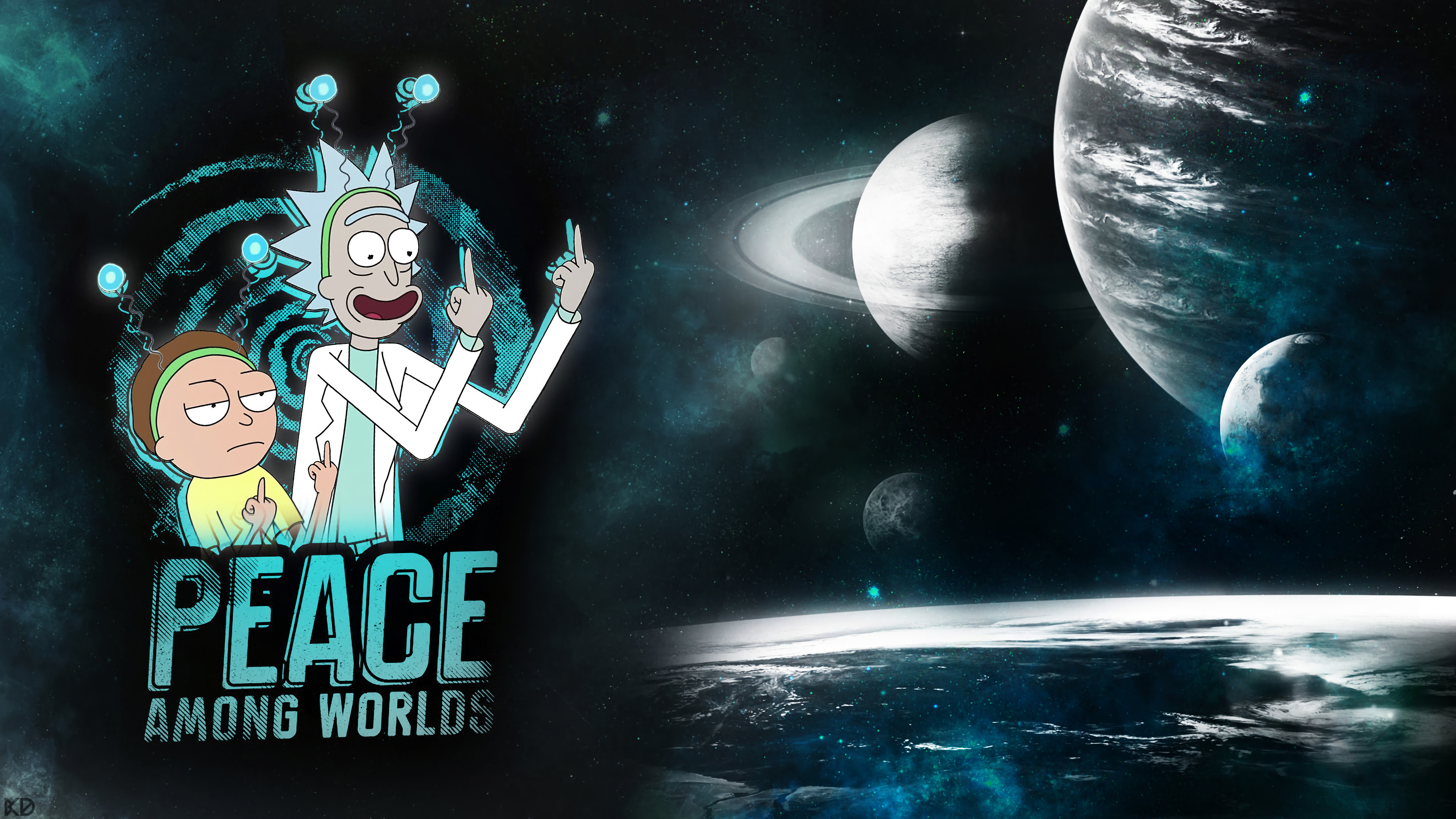 Wallpaper Rick and Morty Peace Among Worlds