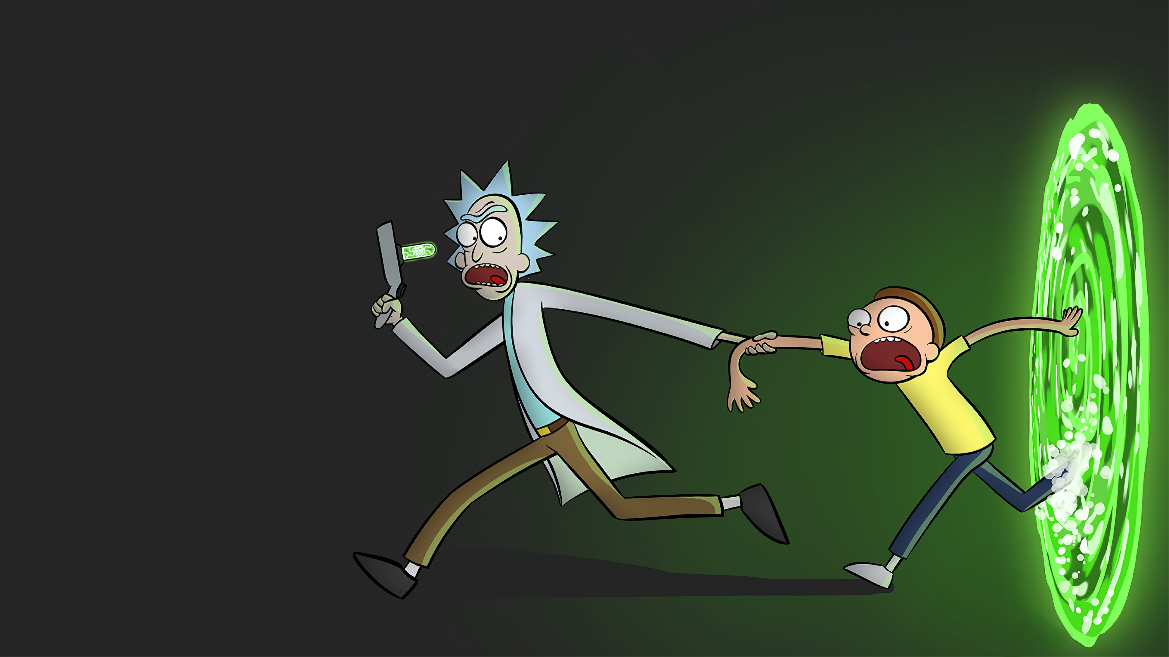 Fondos de pantalla Rick y Morty Portal Dimensional
