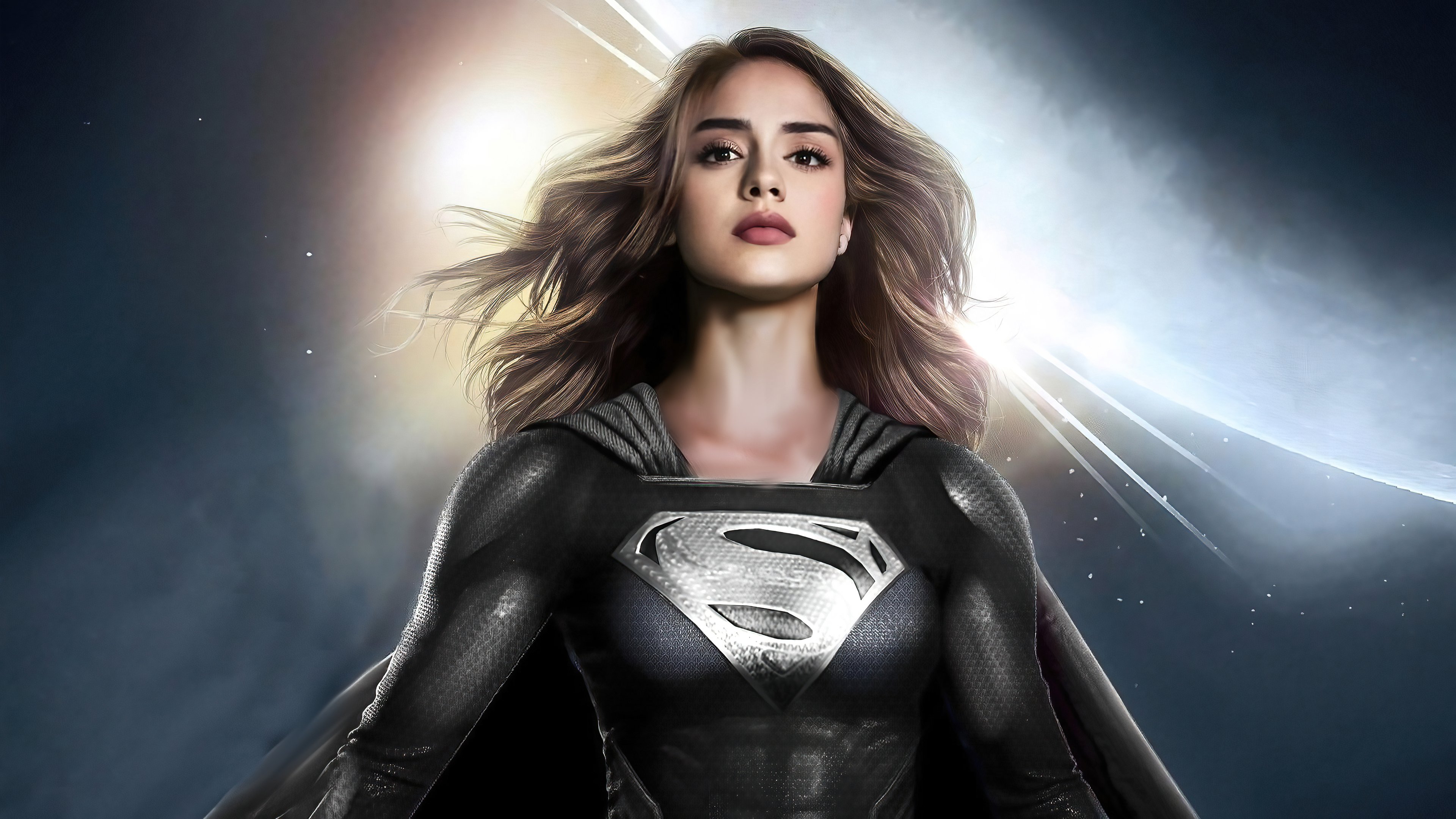 Wallpaper Sasha Calle as Supergirl Fanart