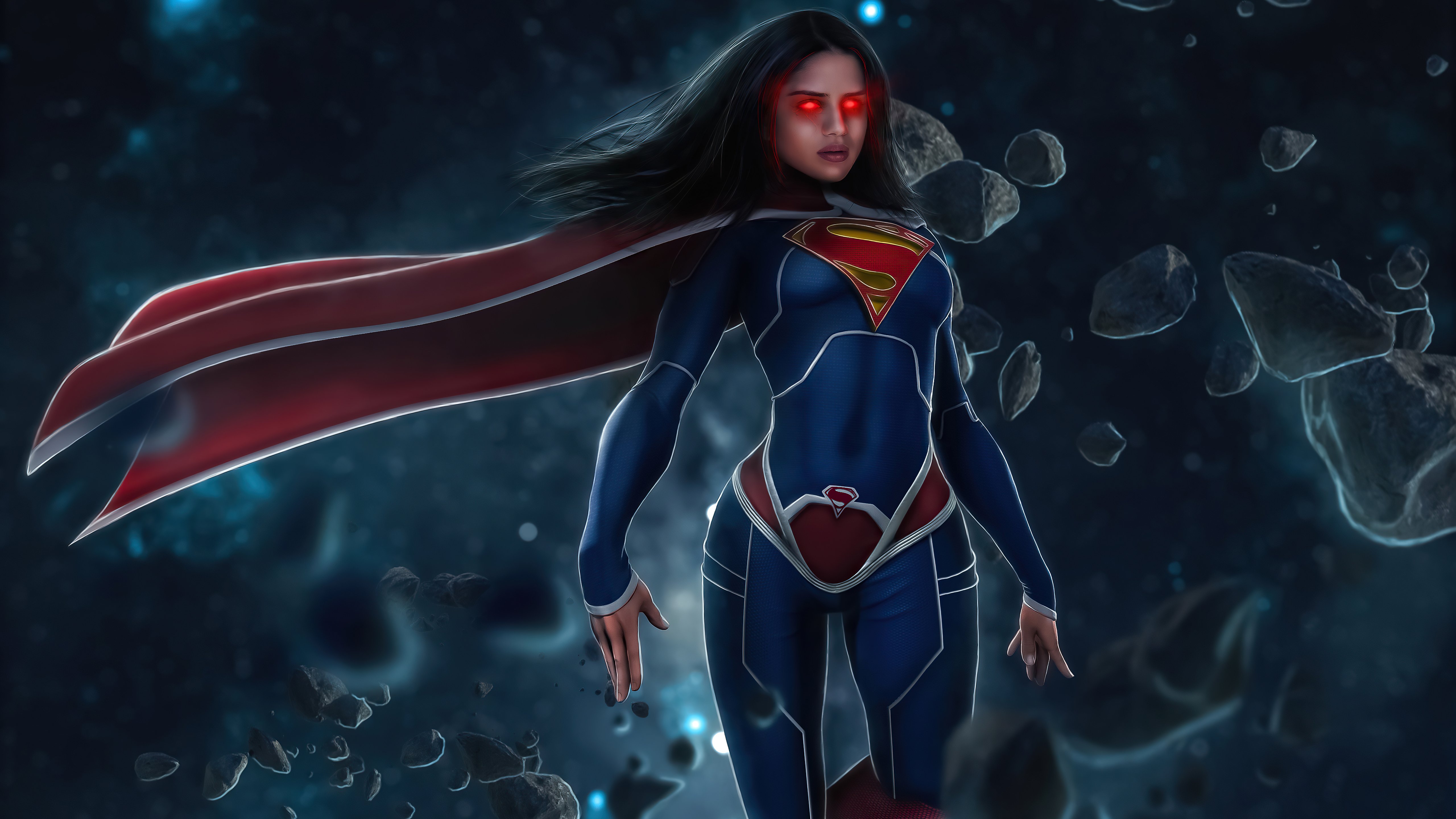 Fondos de pantalla Sasha Calle Glowing Eyes as Supergirl