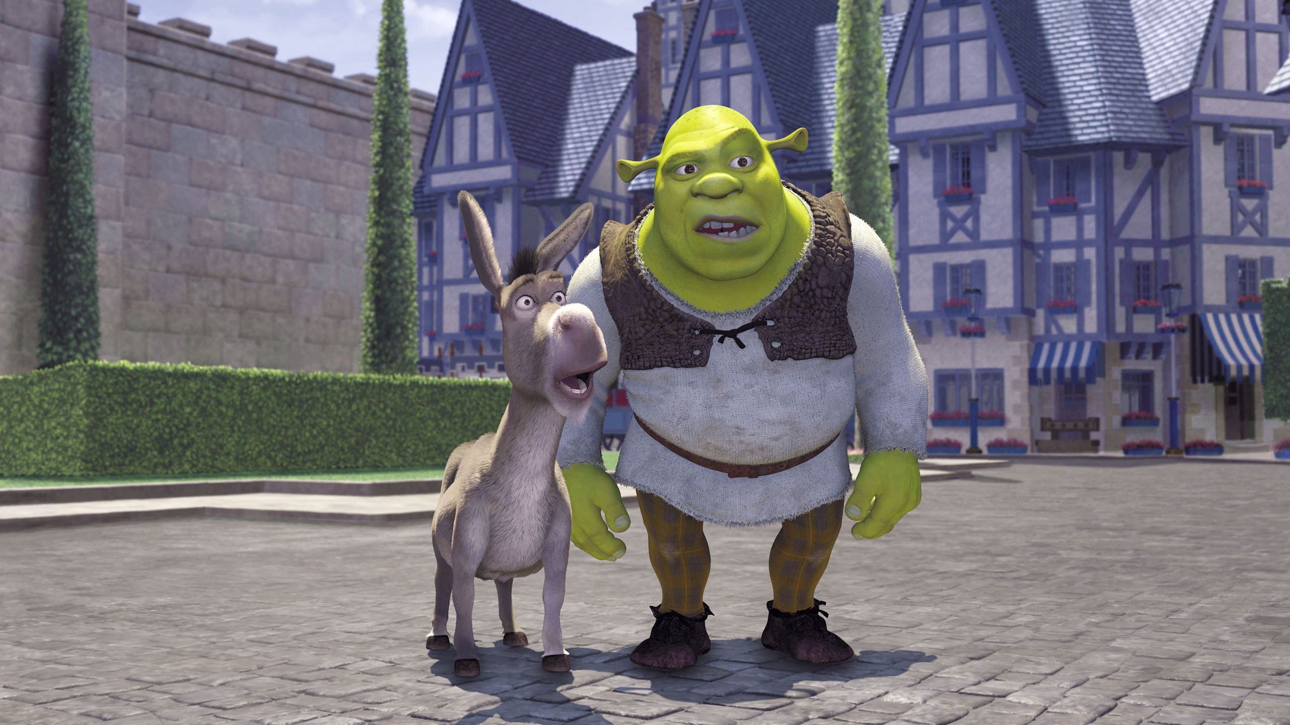 Fondos de pantalla Shrek y burro