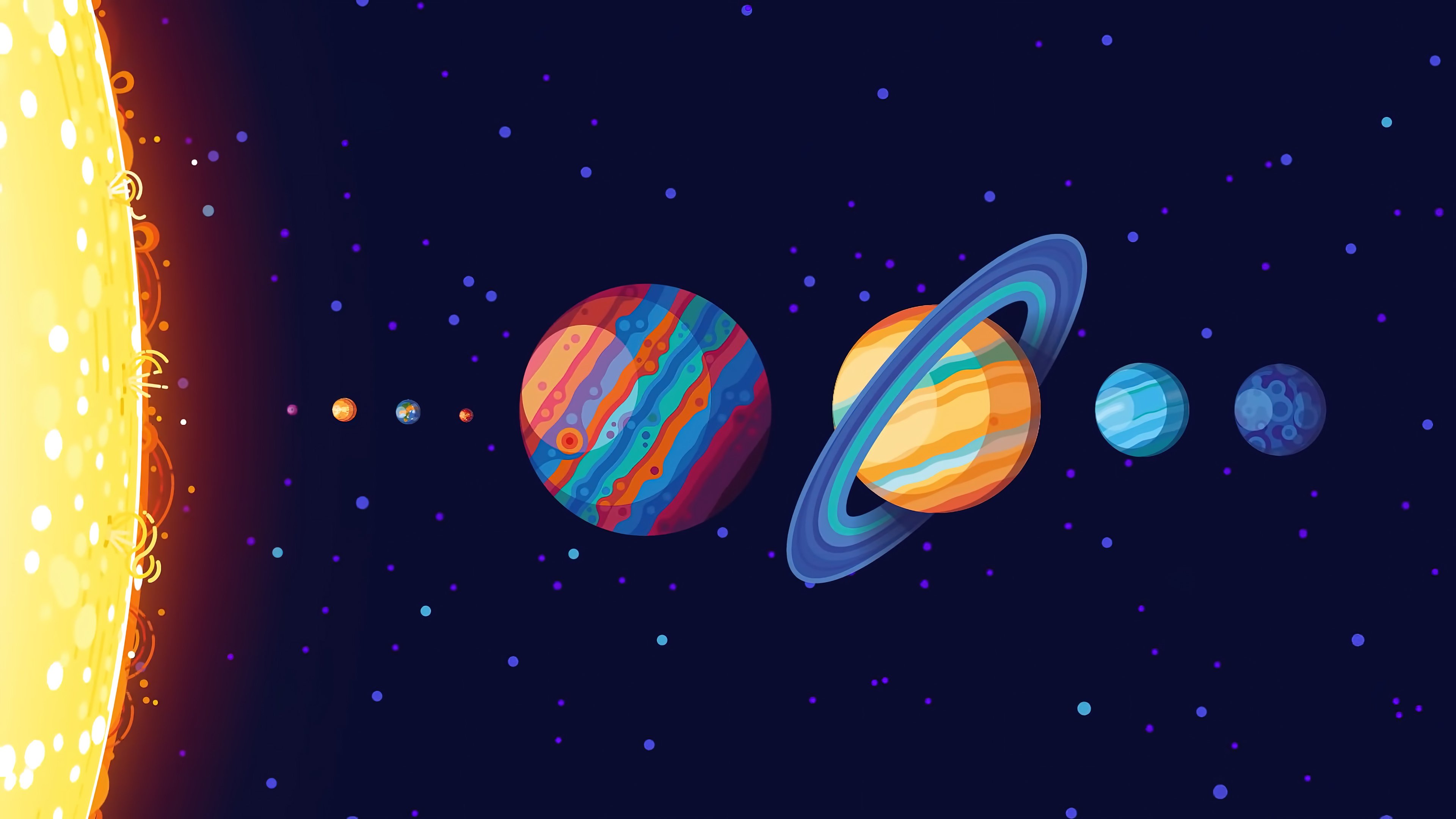 Fondos de pantalla Sistema Solar Ilustración