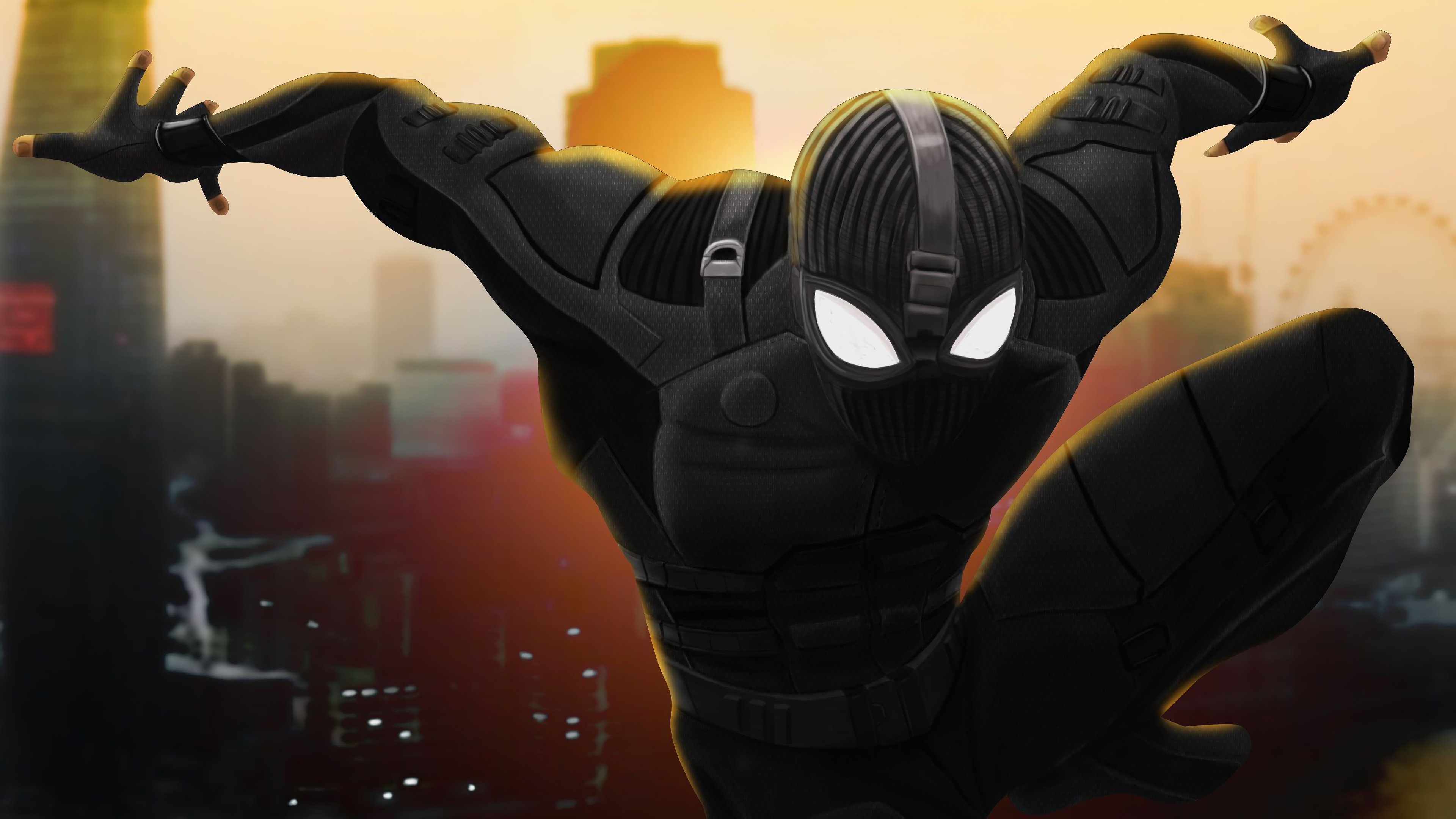 Wallpaper Spider-Man Far From Home Stealth Suit