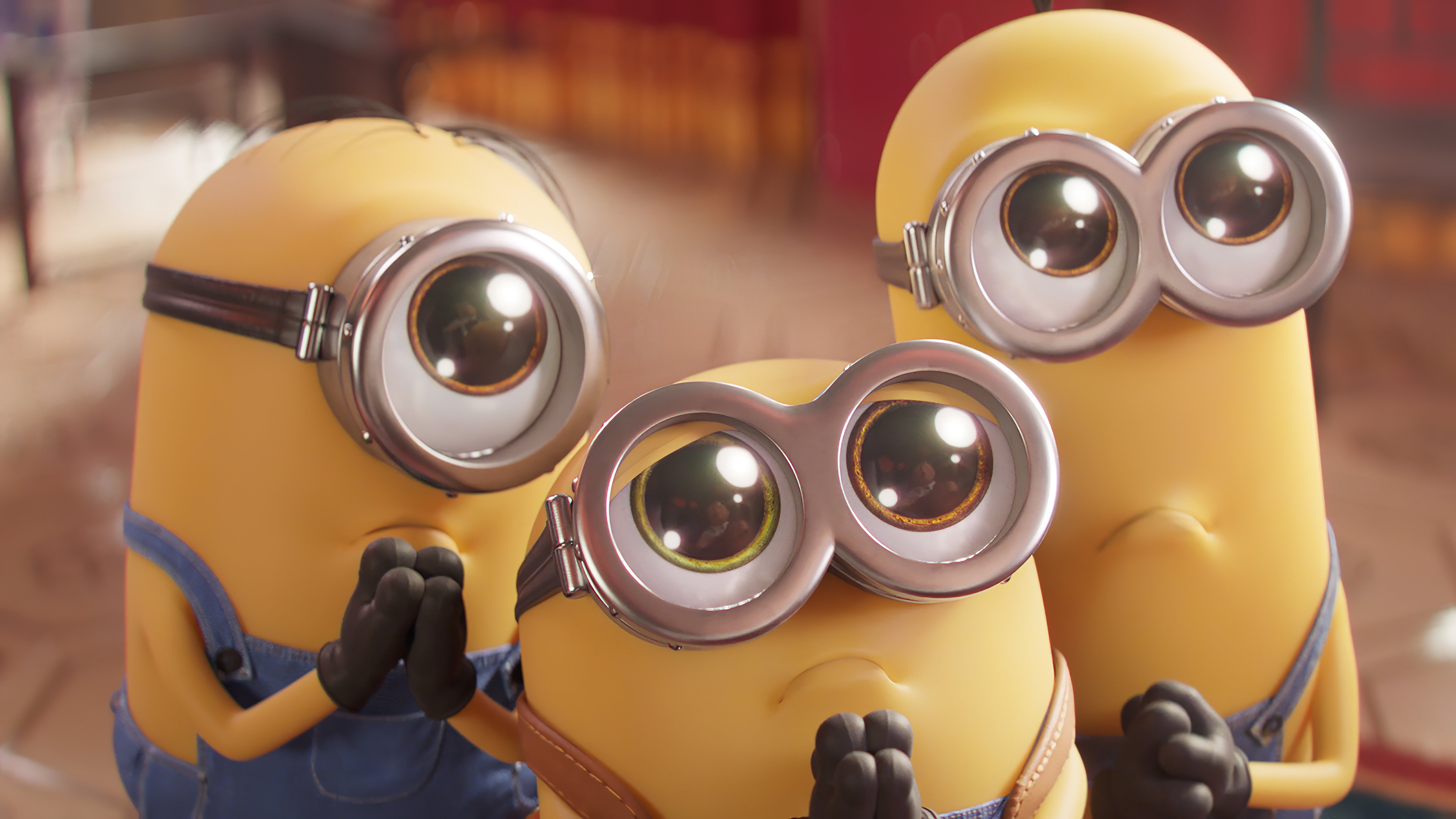 Wallpaper Stuart, Bob and Kevin in  Minions The rise of gru