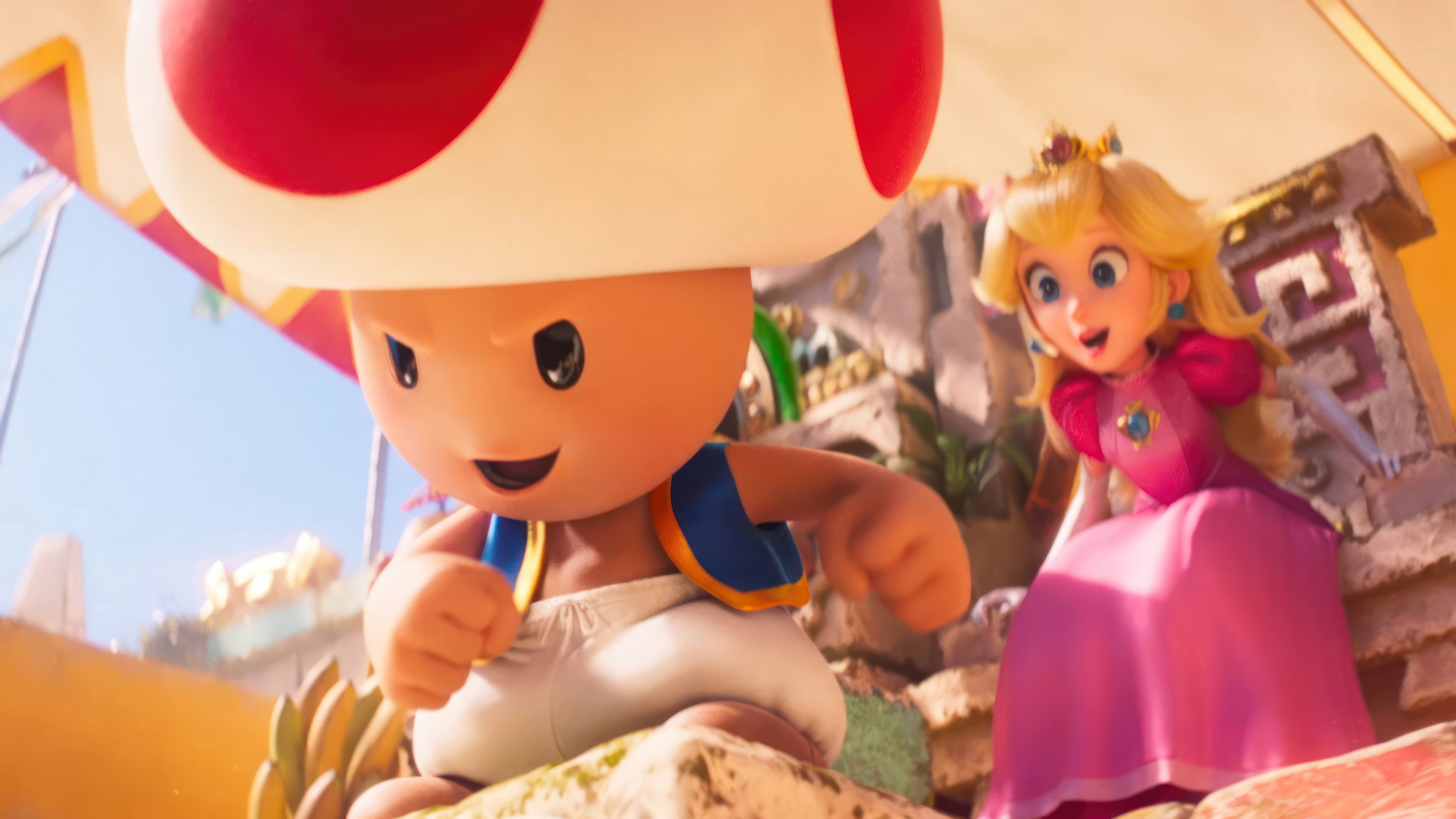 Fondos de pantalla Super Mario Bros Toad Princesa Peach
