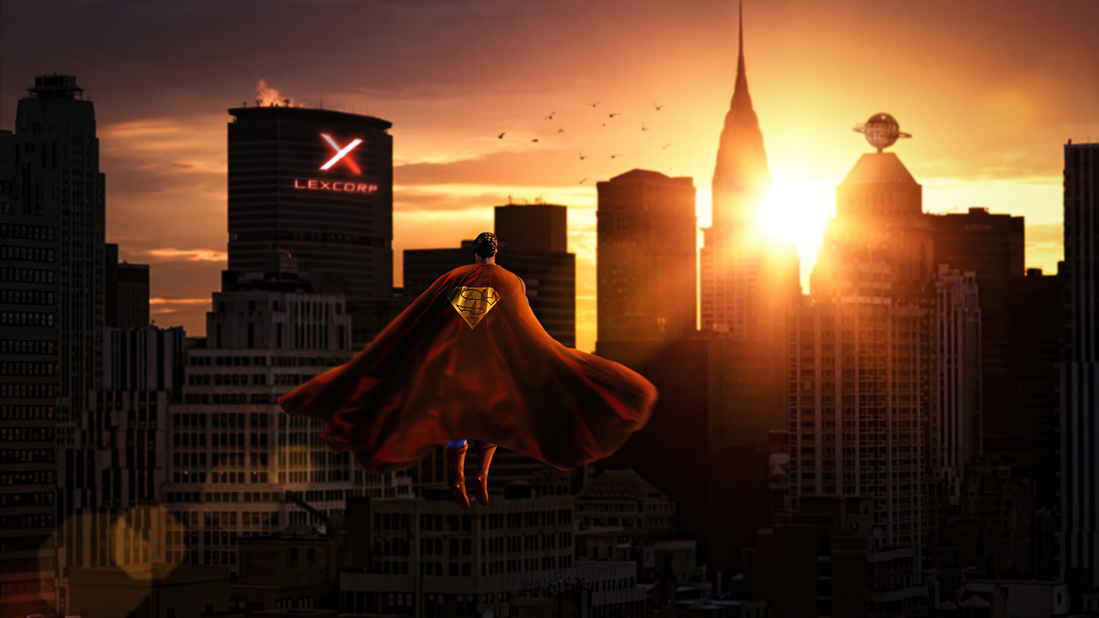 Fondos de pantalla Superman sobre la metropolis