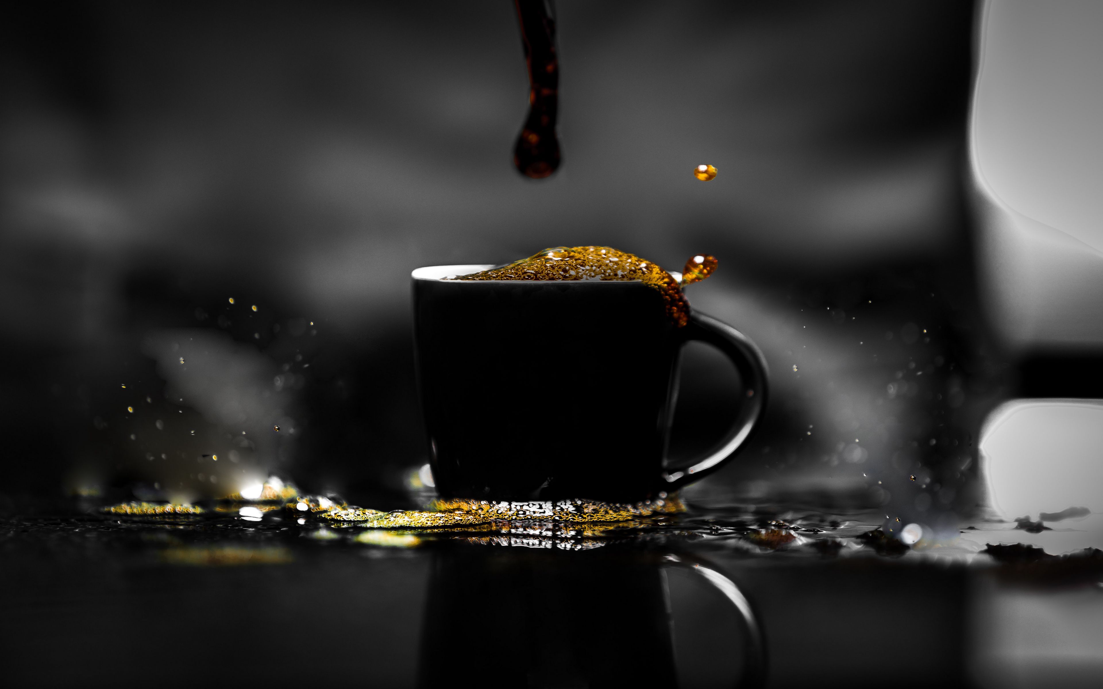 Wallpaper Cup of black coffee