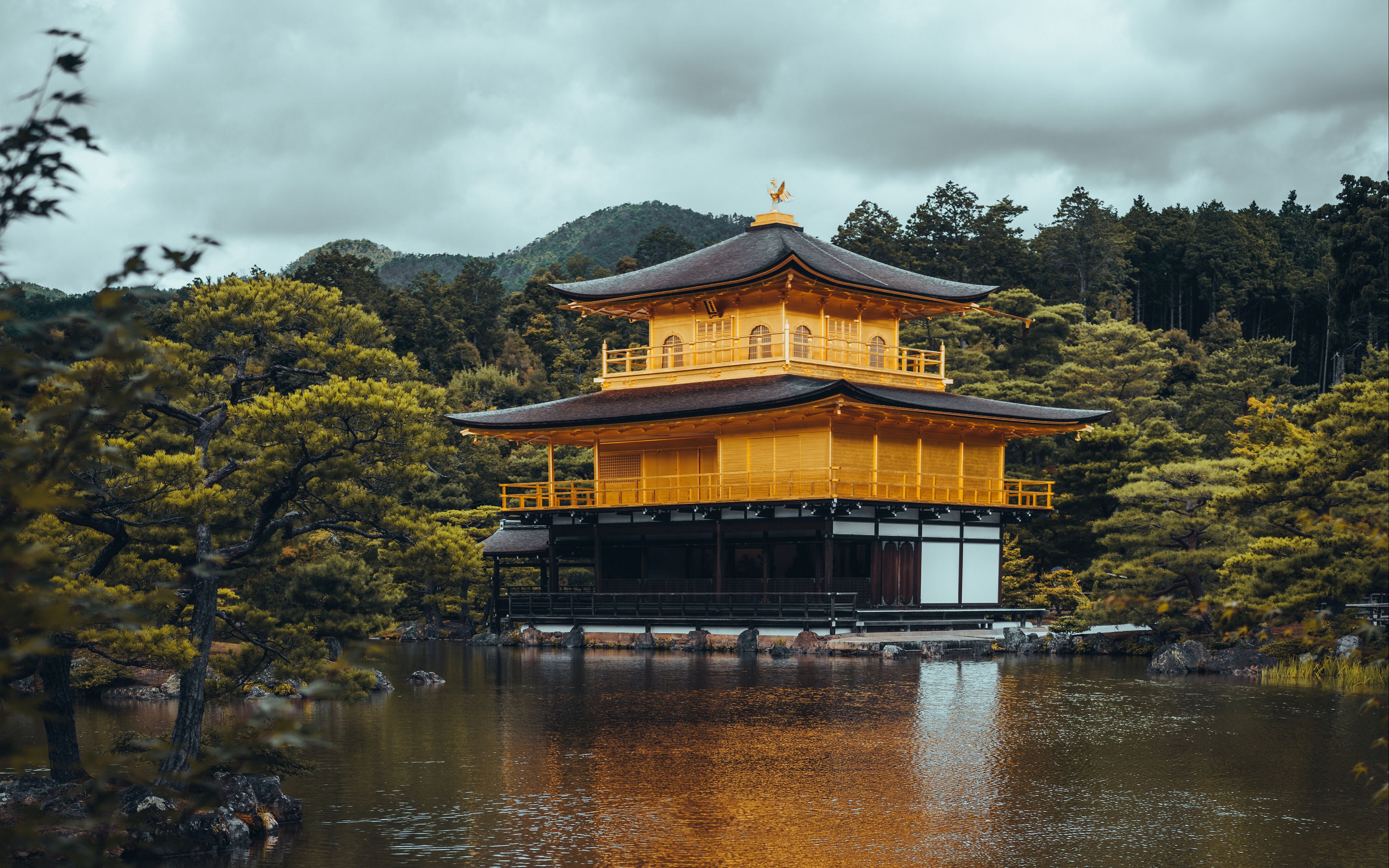 Fondos de pantalla Templo Kinkakuji Pabellon Dorado