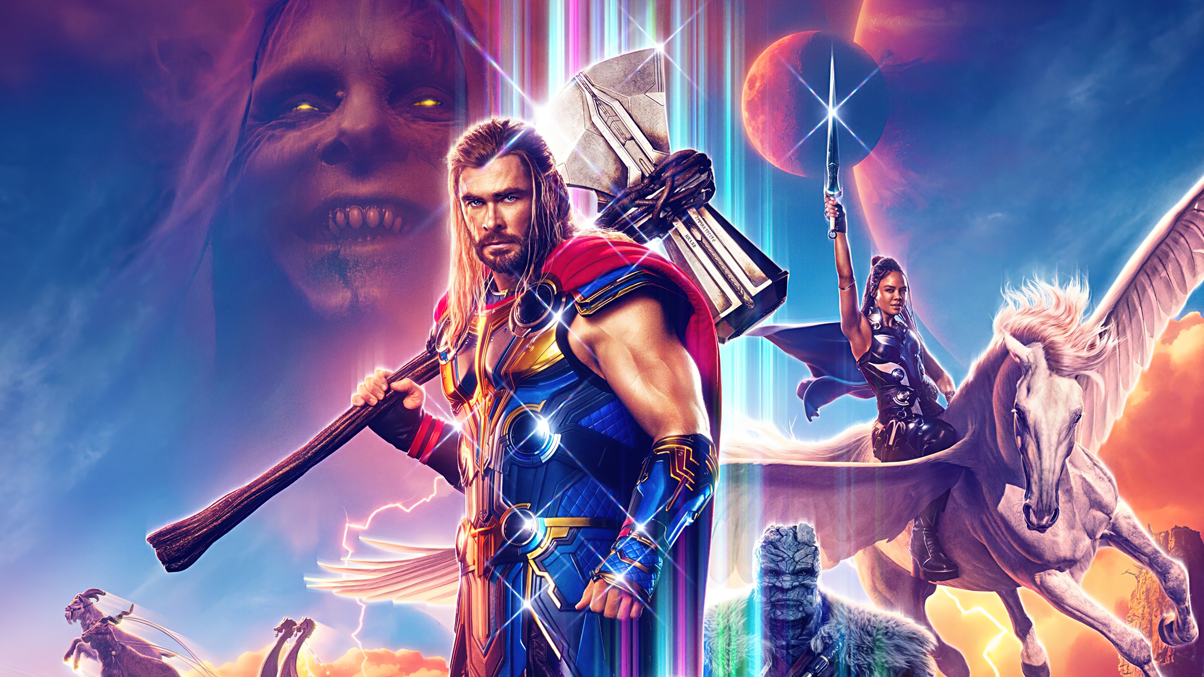 Wallpaper Thor Love and Thunder Character Poster