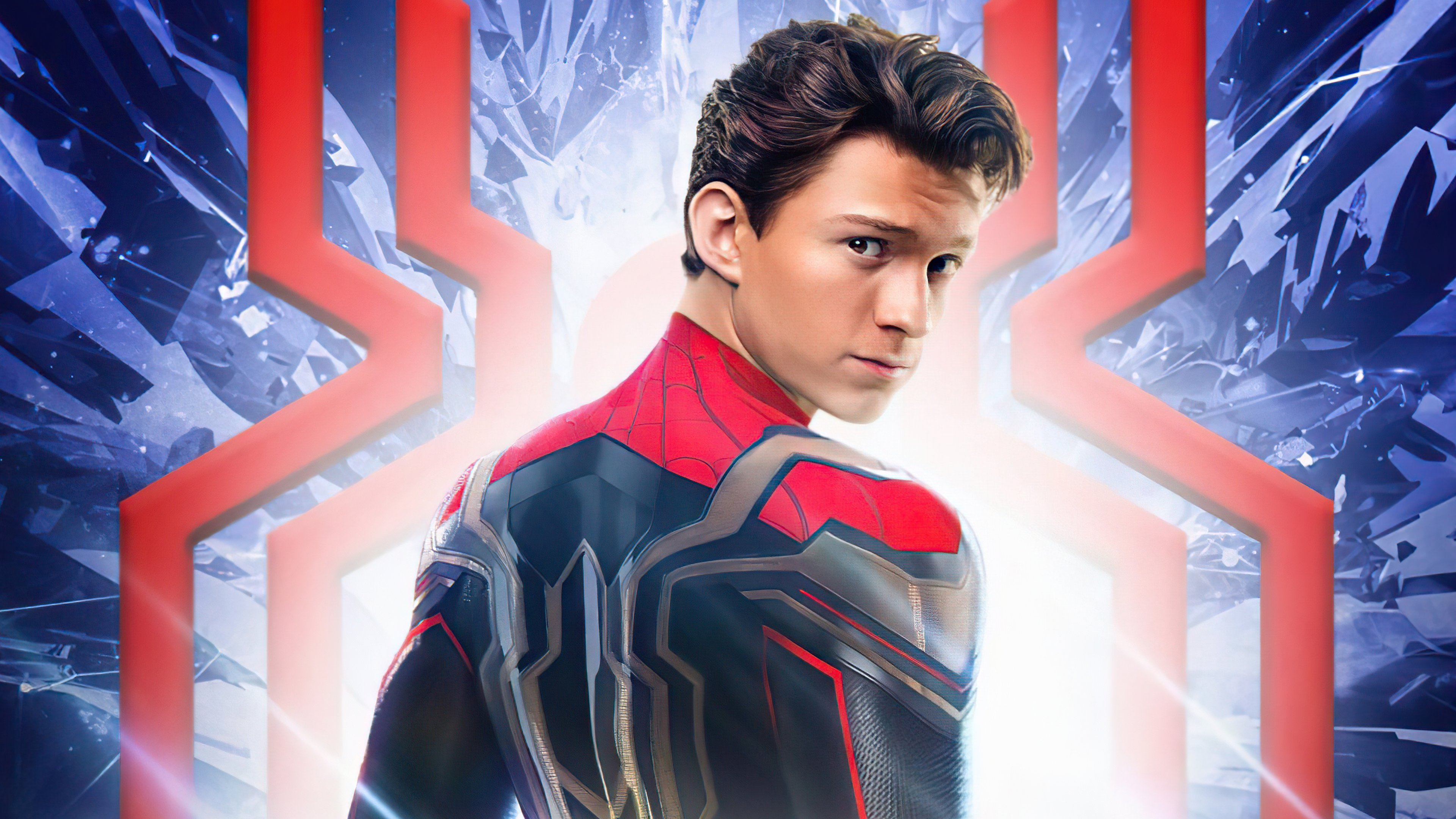 Wallpaper Tom Holland in Spider Man No way home