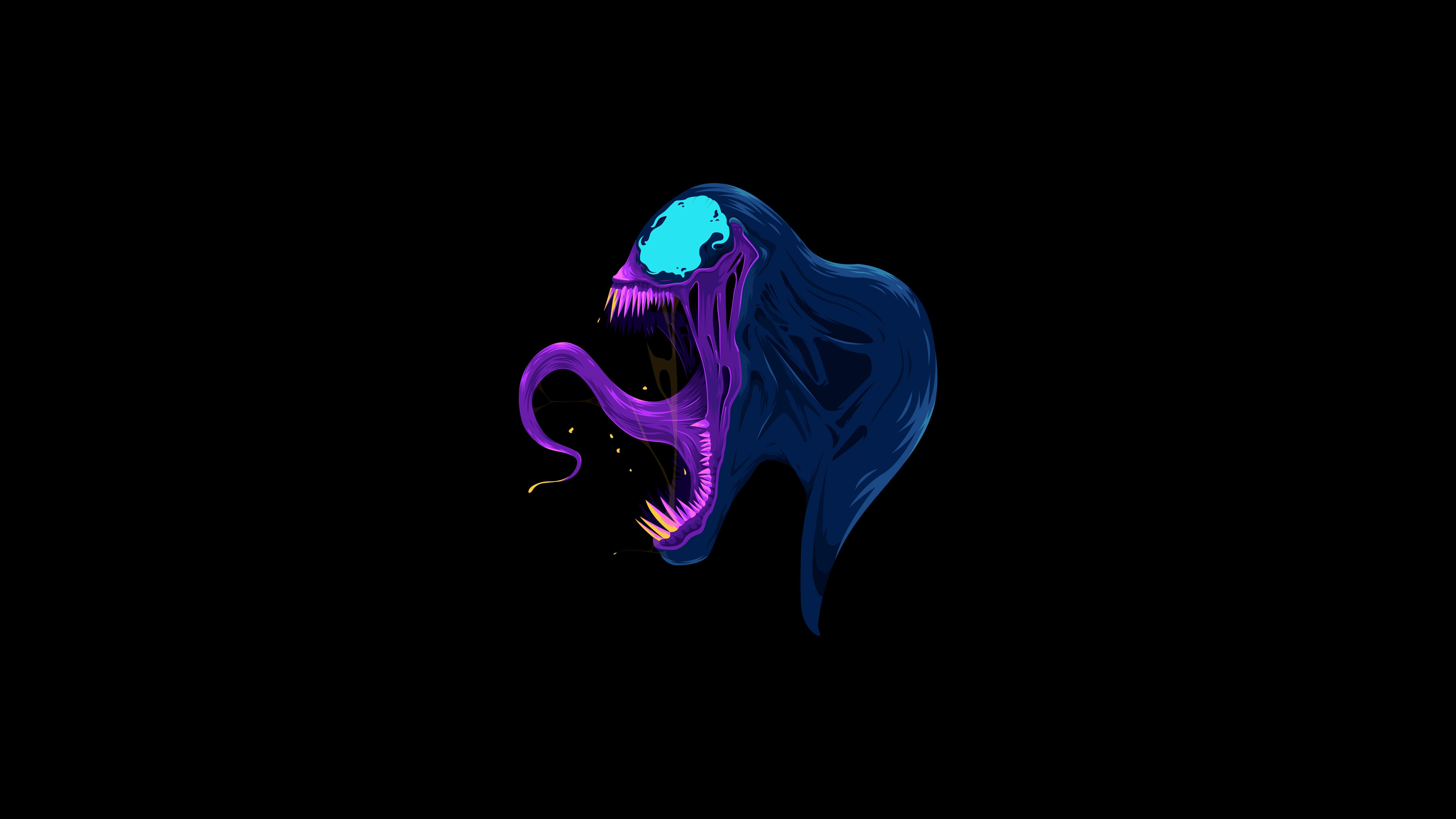 Fondos de pantalla Venom Ilustración arte minimalista