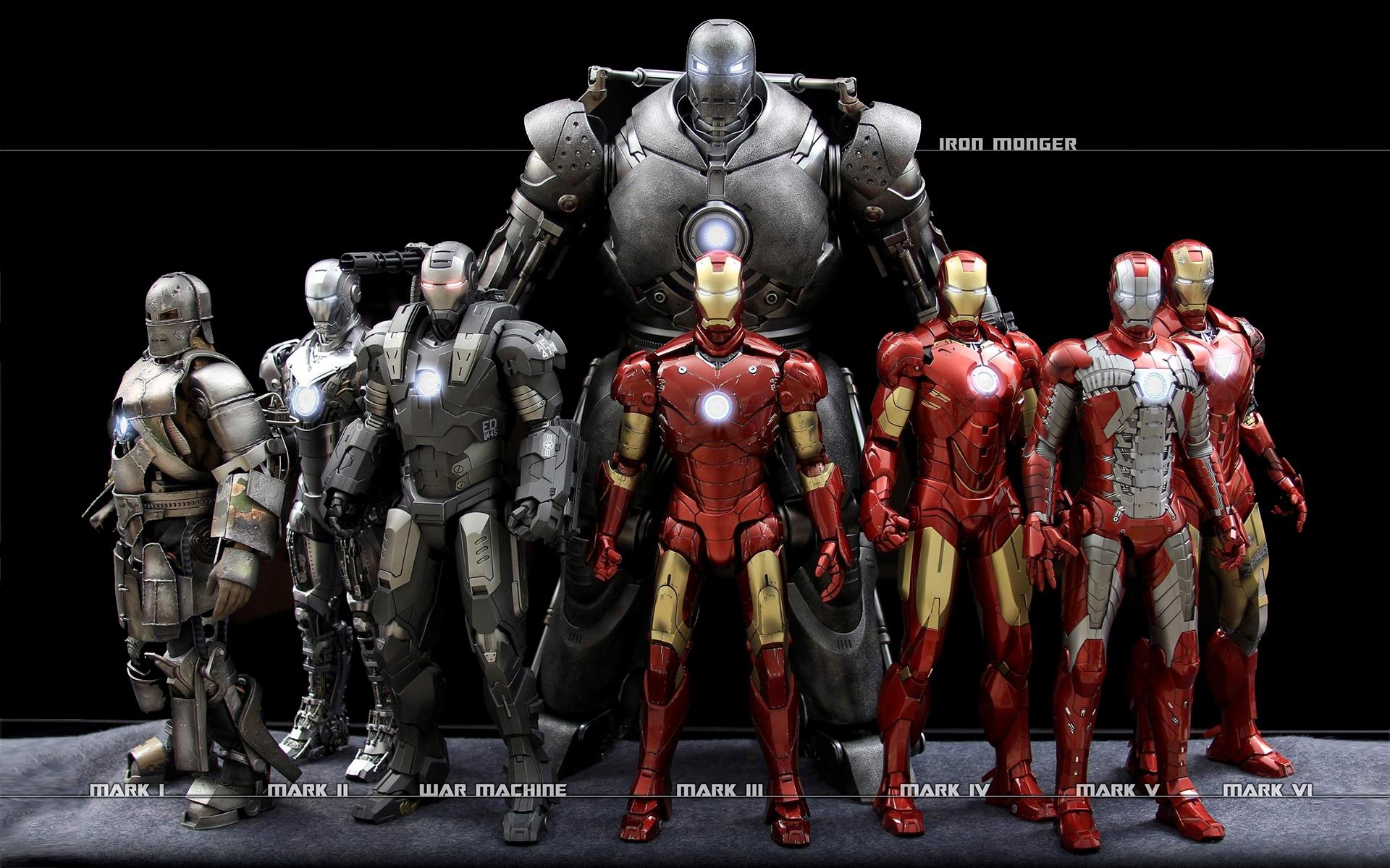 Fondos de pantalla Versiones de Armadura de Iron Man
