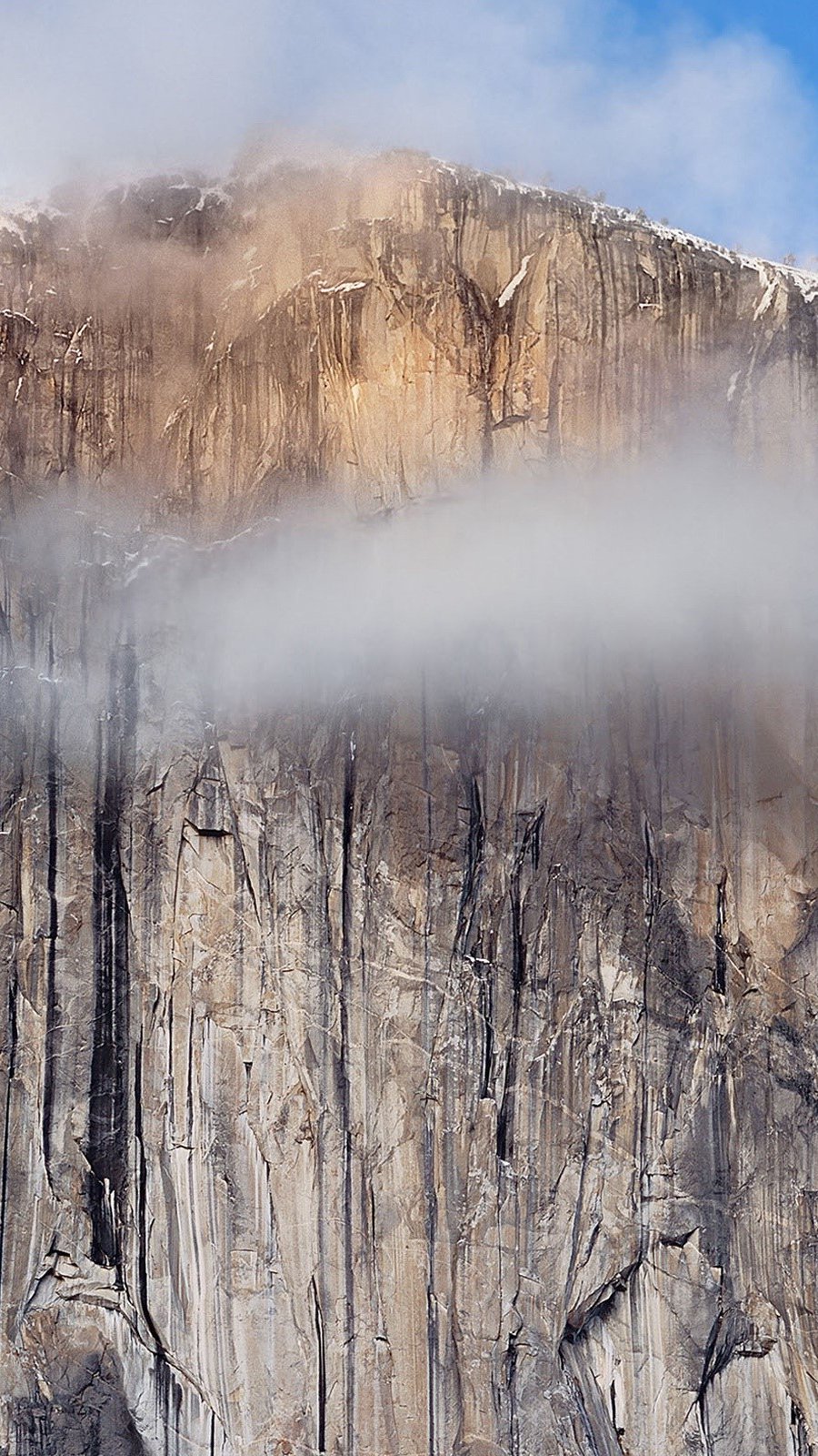 Wallpaper Cliff of Yosemite Vertical