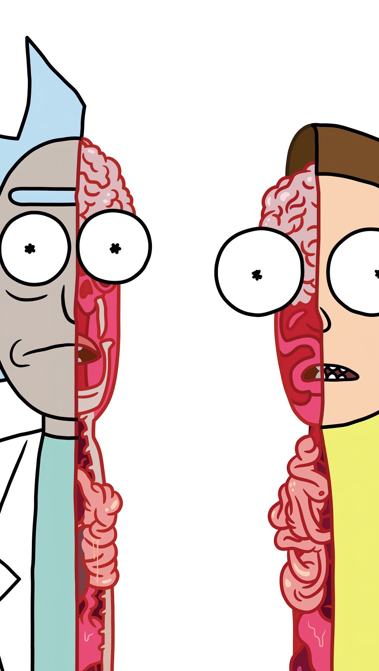 Fondos de pantalla Anatomía de Rick y Morty Vertical