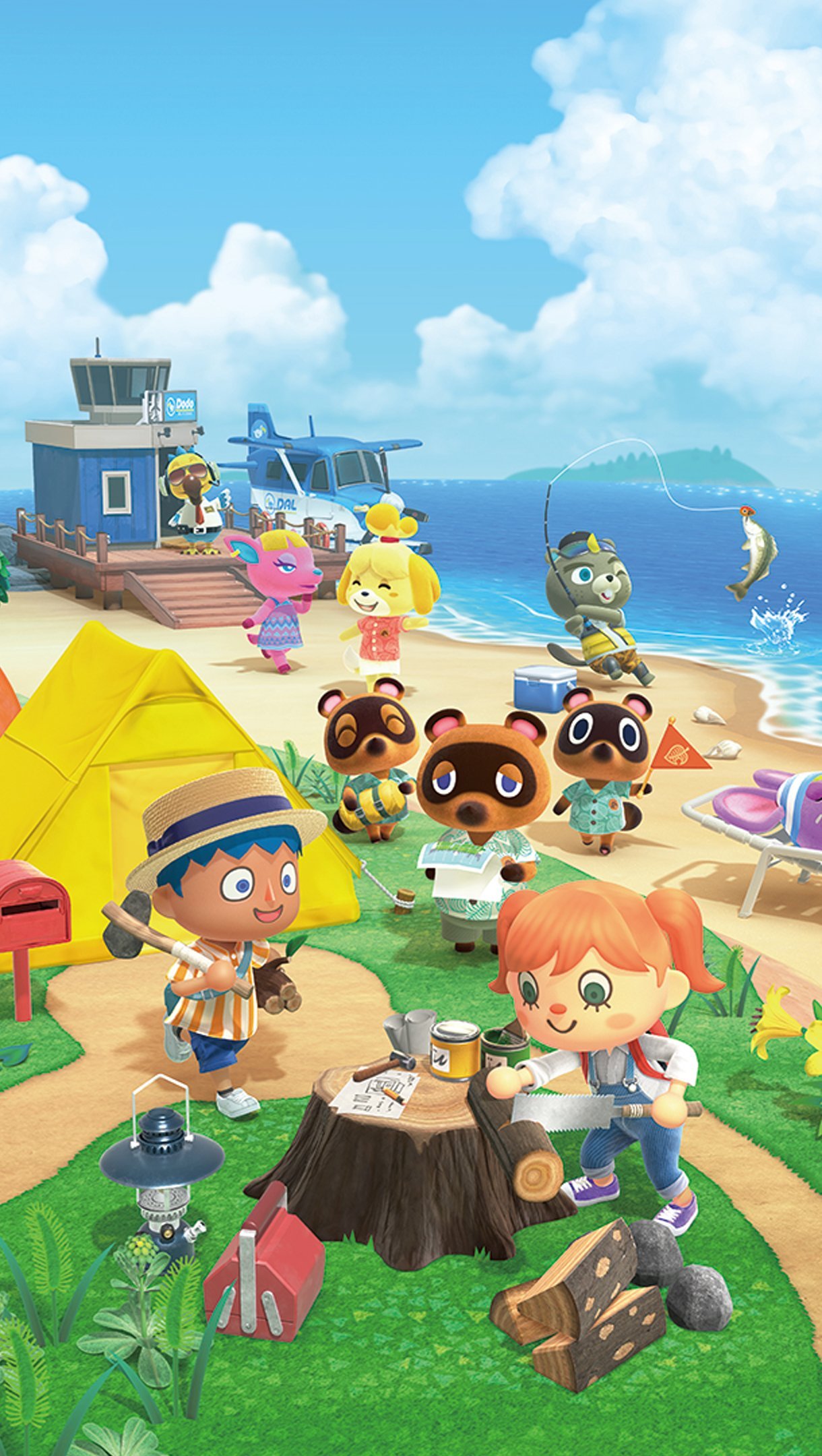 Wallpaper Animal Crossing New Horizons Vertical