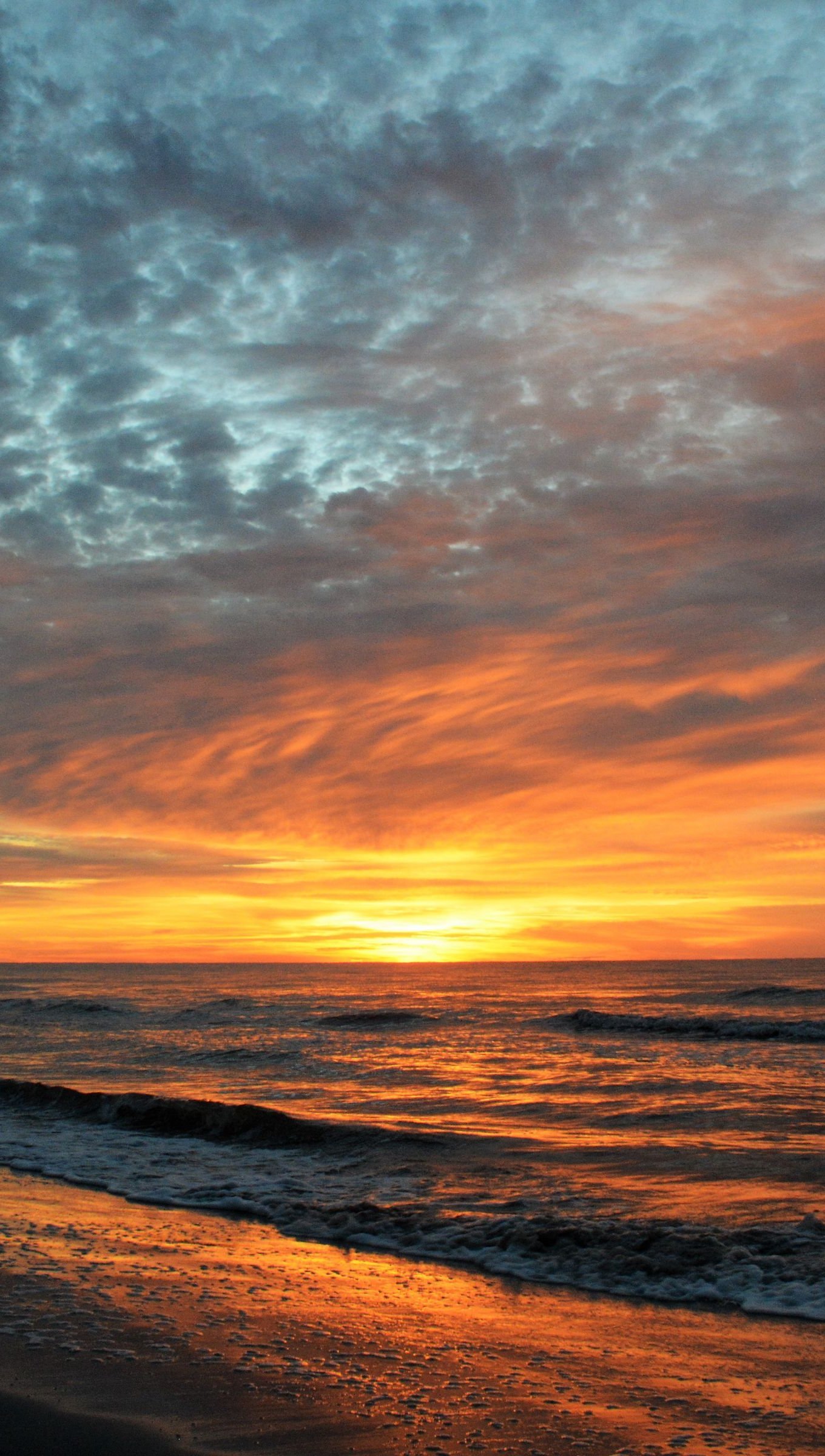 Wallpaper Sunset in the beach Vertical