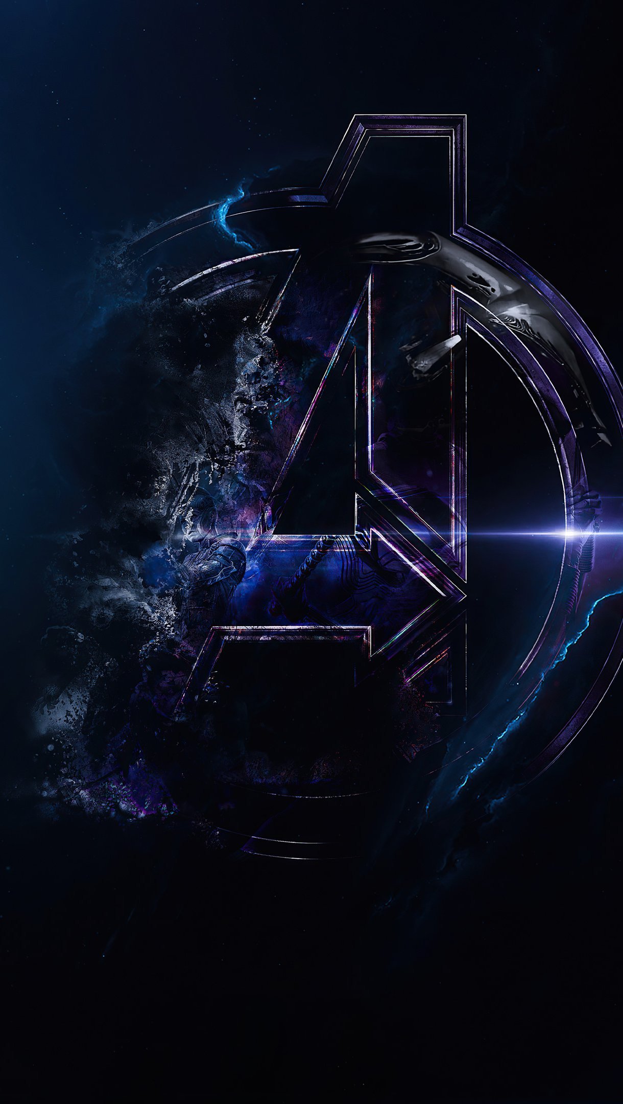 Fondos de pantalla Avengers Infinity Logo transparente Vertical