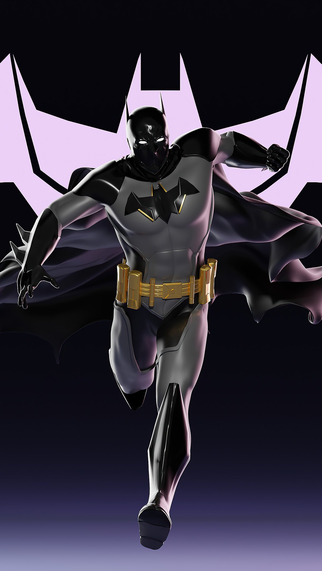 Fondos de pantalla Batman corriendo Arte Digital Vertical