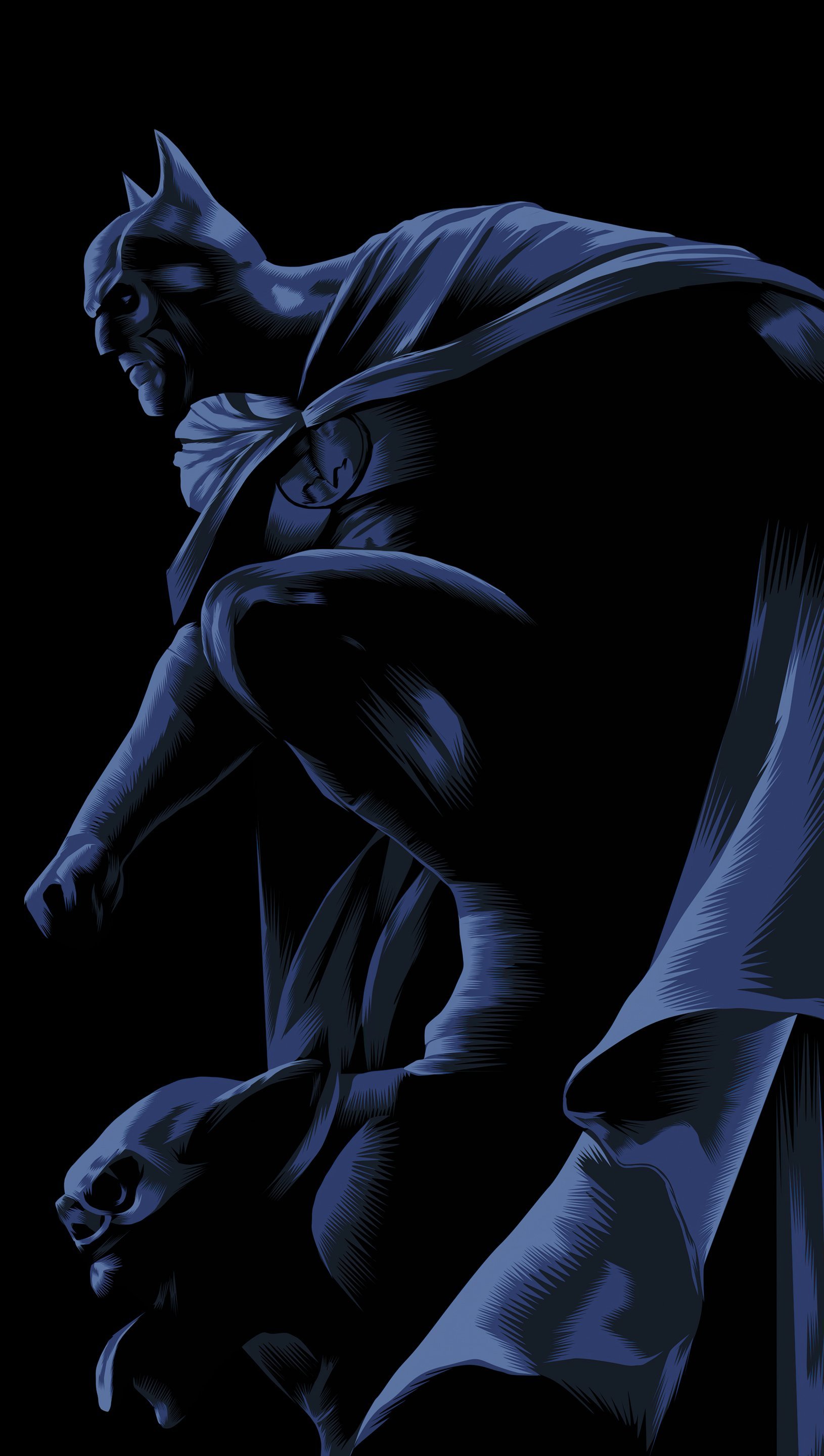 Fondos de pantalla Batman Dark Knight Ilustración Vertical