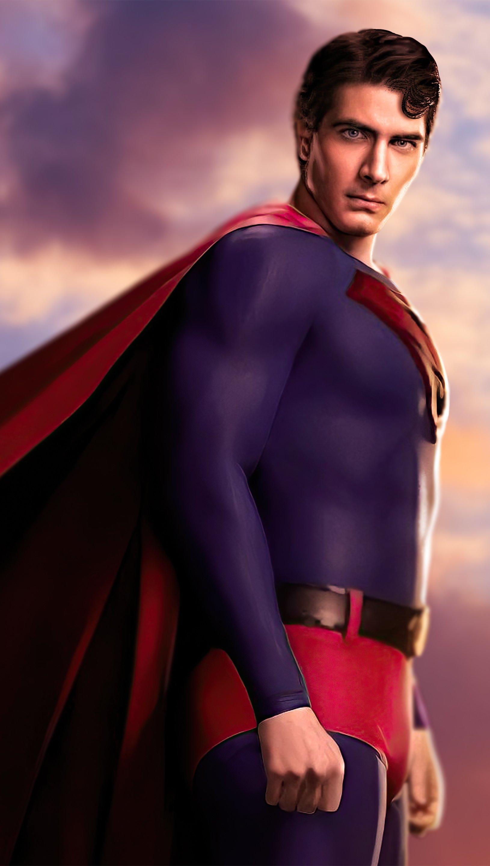 Wallpaper Brandon Routh as Superman Vertical