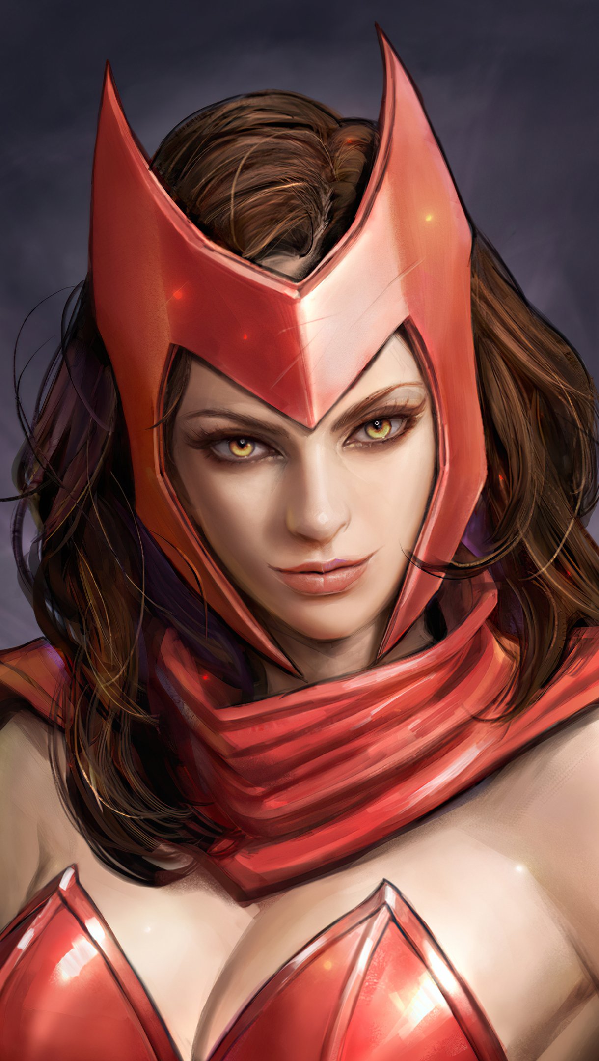 Wallpaper Scarlet Witch Fanmade Vertical