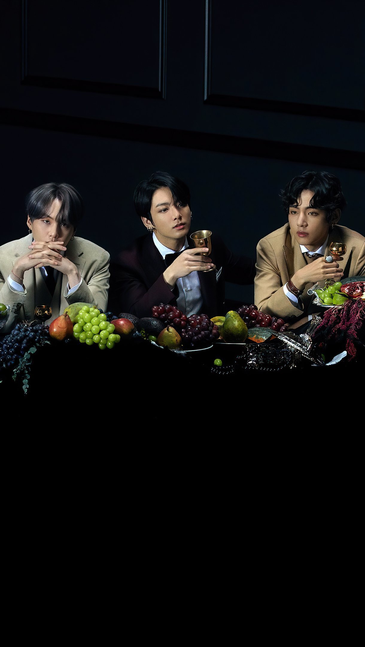 Wallpaper BTS group photo Map of the soul 7 Vertical