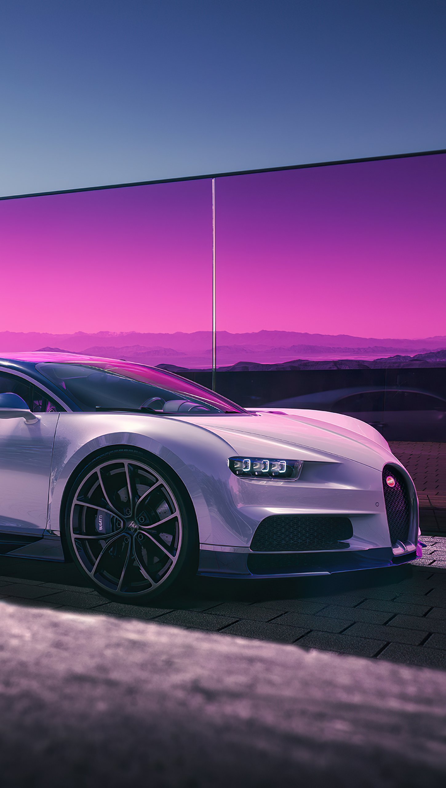 Fondos de pantalla Bugatti Chiron 2022 Vertical