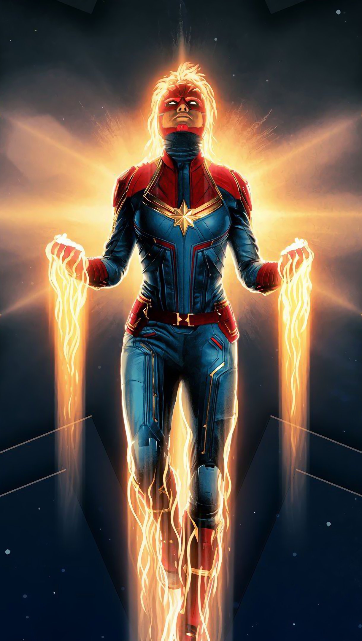 Wallpaper Captain Marvel Vertical