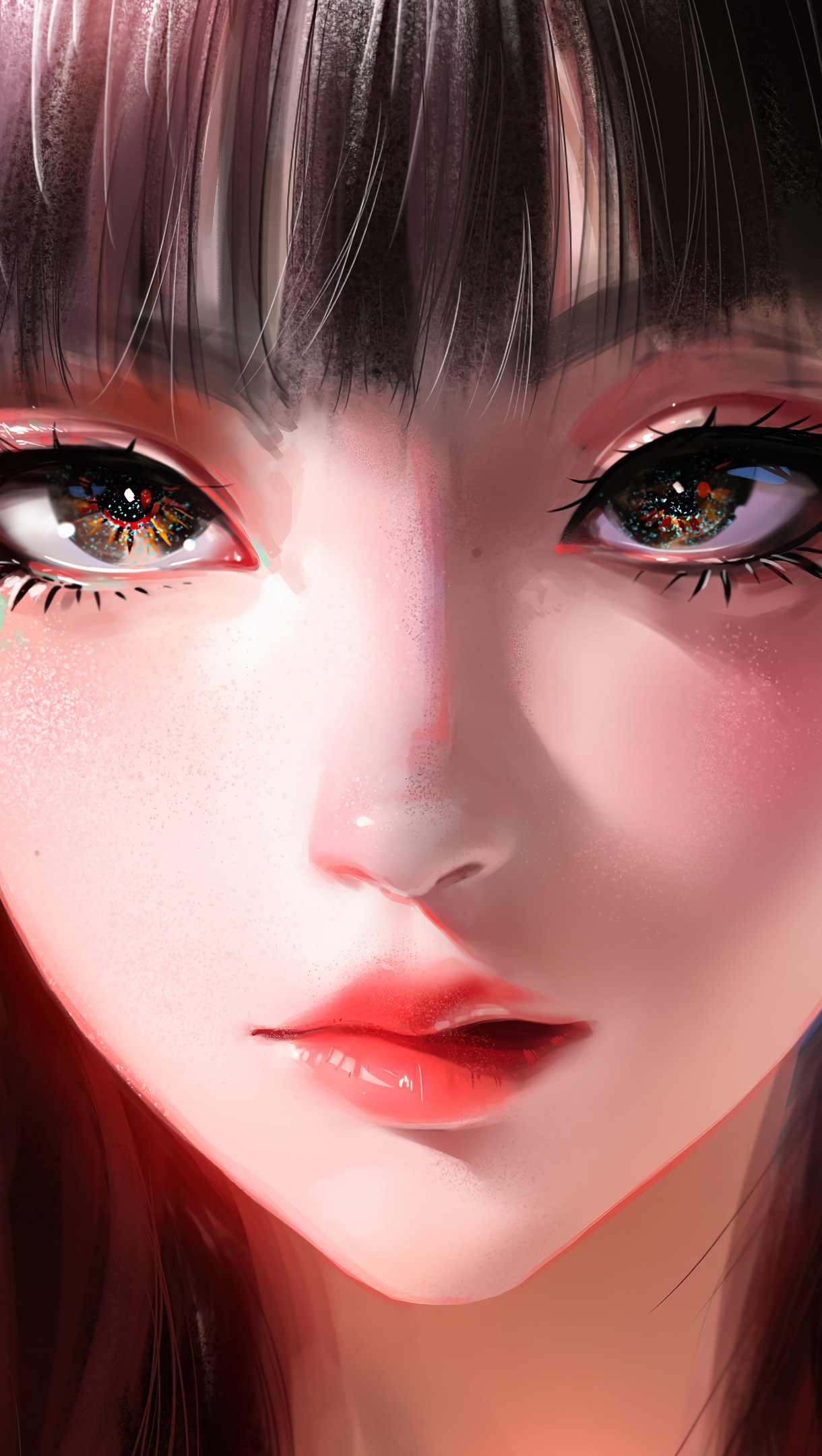 Anime girl Digital Art Wallpaper 4k Ultra HD ID:9879