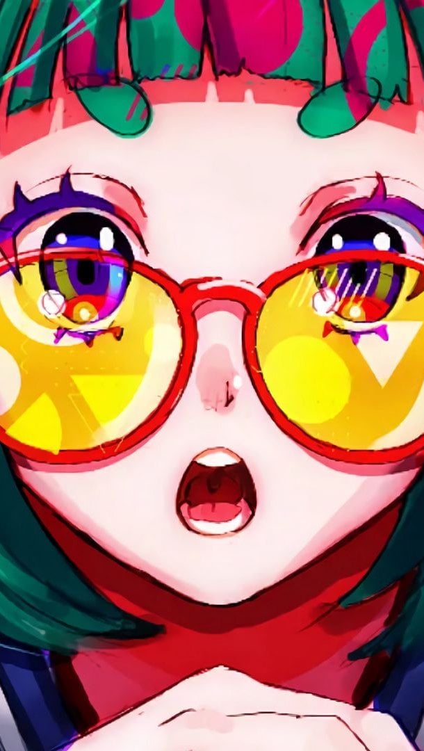Wallpaper Surprised anime girl Vertical