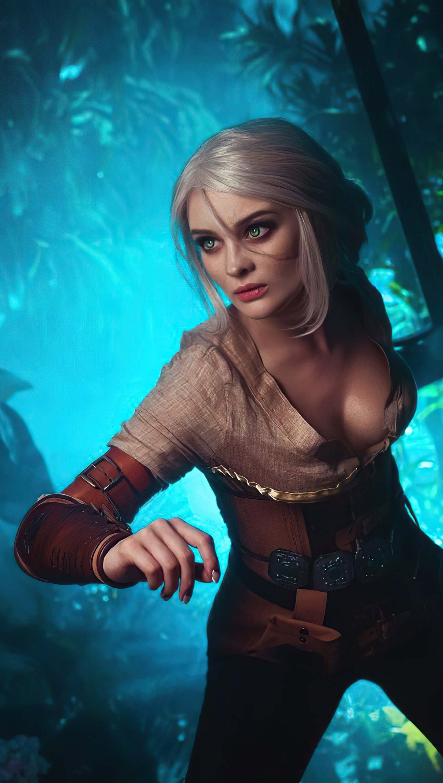 Wallpaper Ciri from The Witcher 3 Vertical