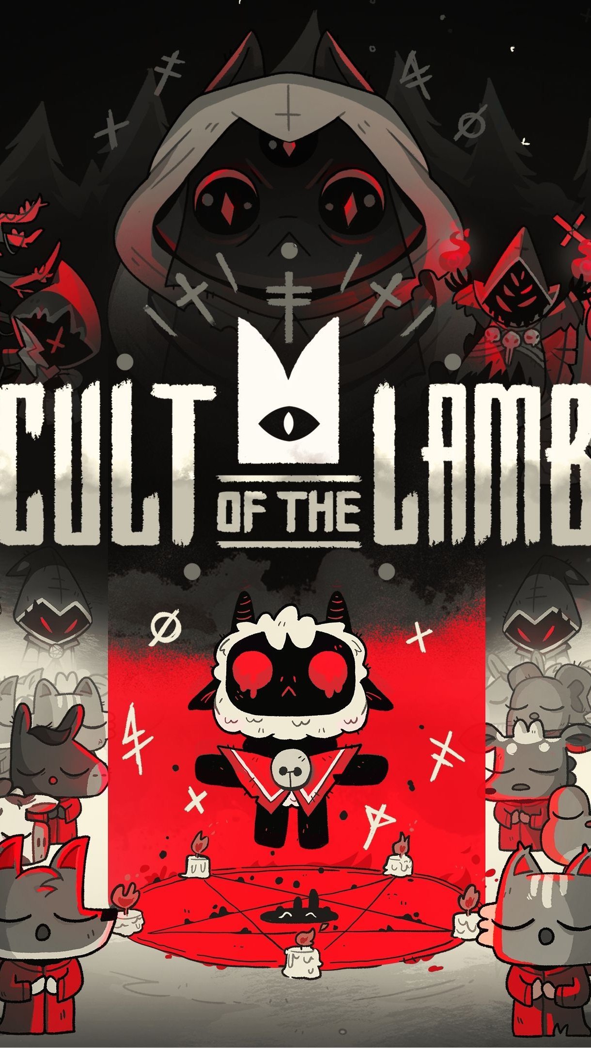 Fondos de pantalla Cult of the Lamb Logo Vertical