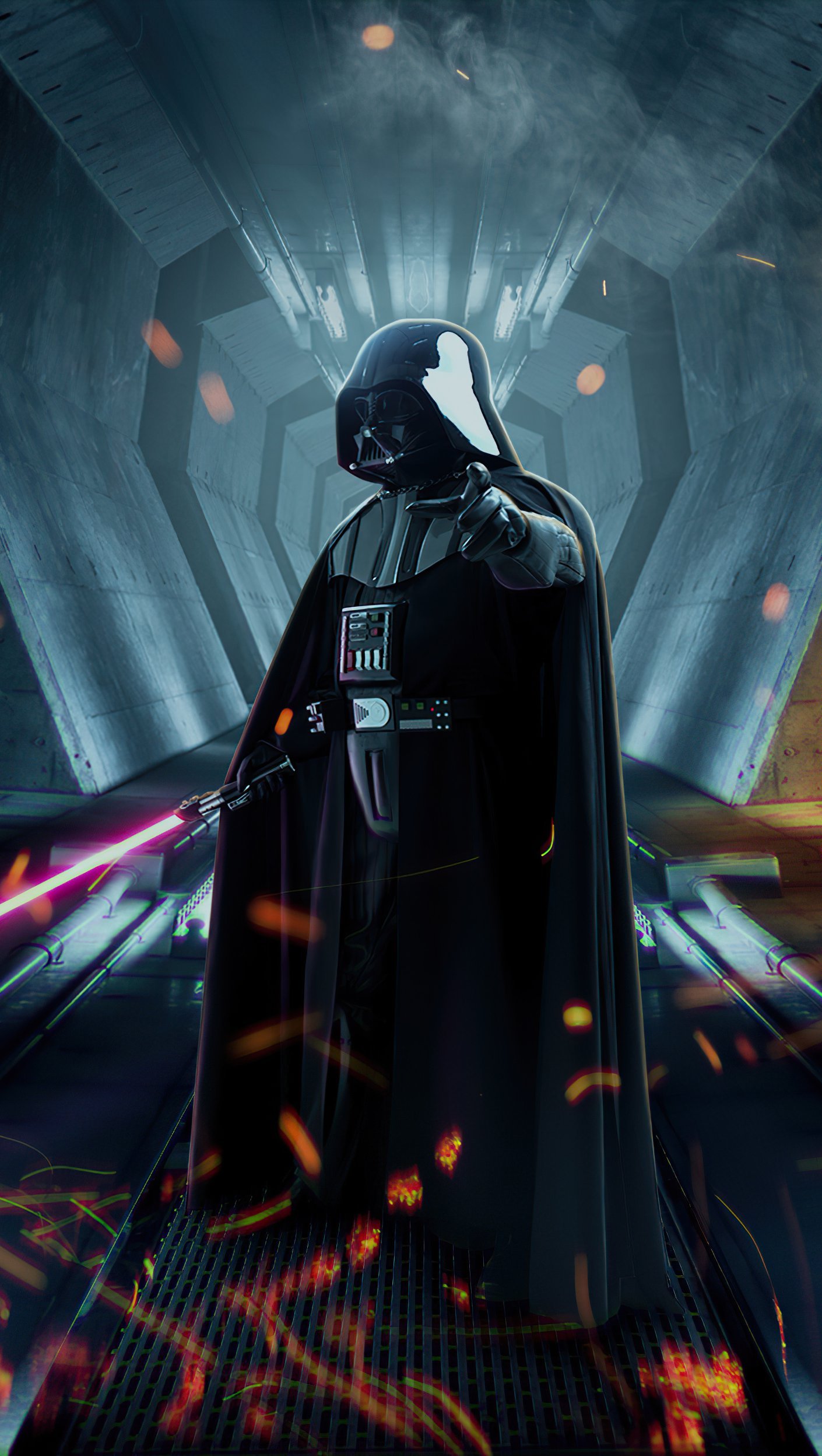 Wallpaper Darth Vader from Star Wars Fanmade Vertical