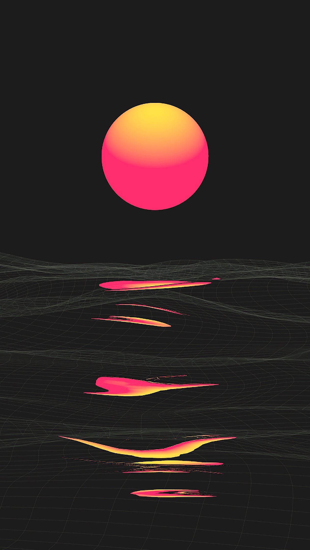 Fondos de pantalla Desierto sol abstracto Vertical