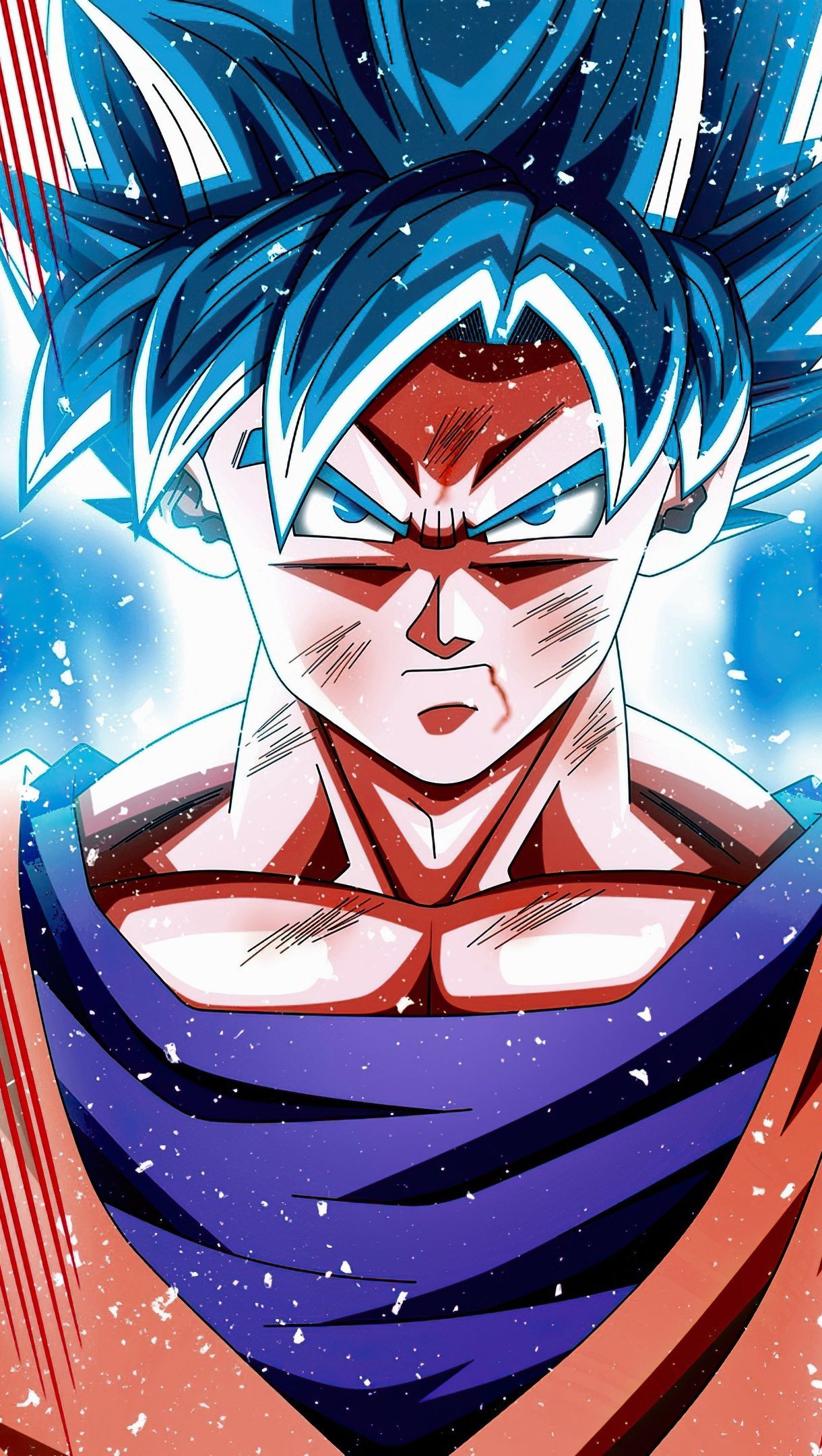 Fondos de pantalla Anime Dragon Ball Goku Azul Kaioken Vertical