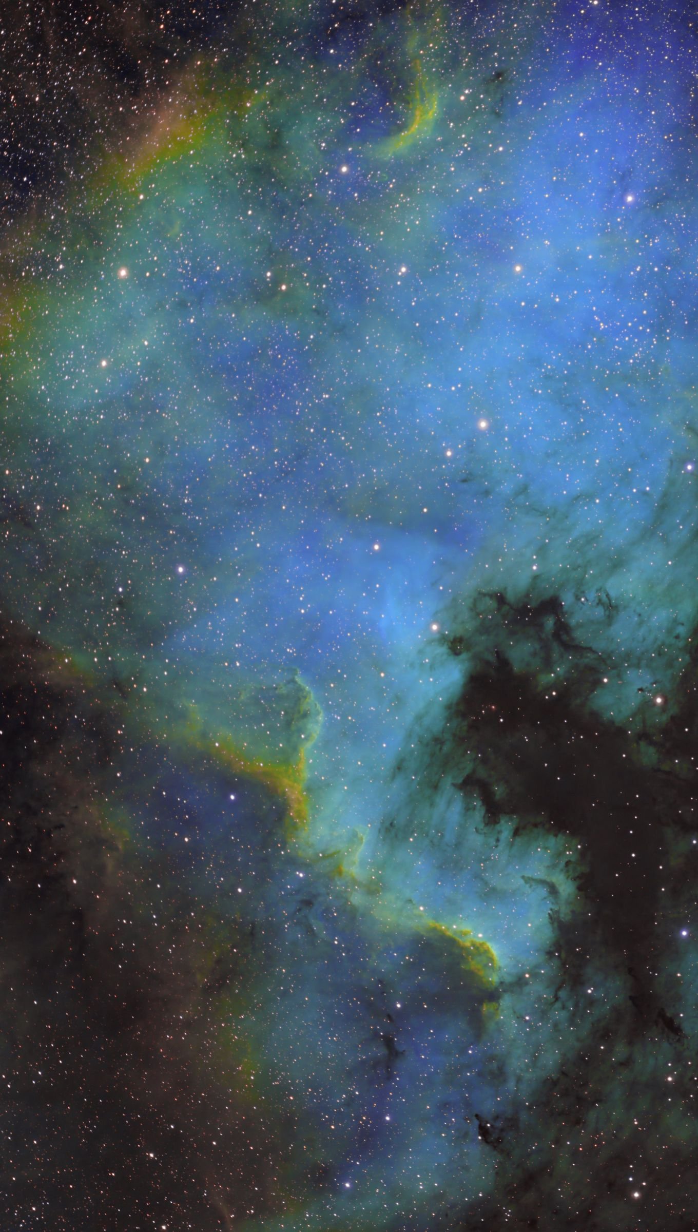 Wallpaper Nebula glow Vertical