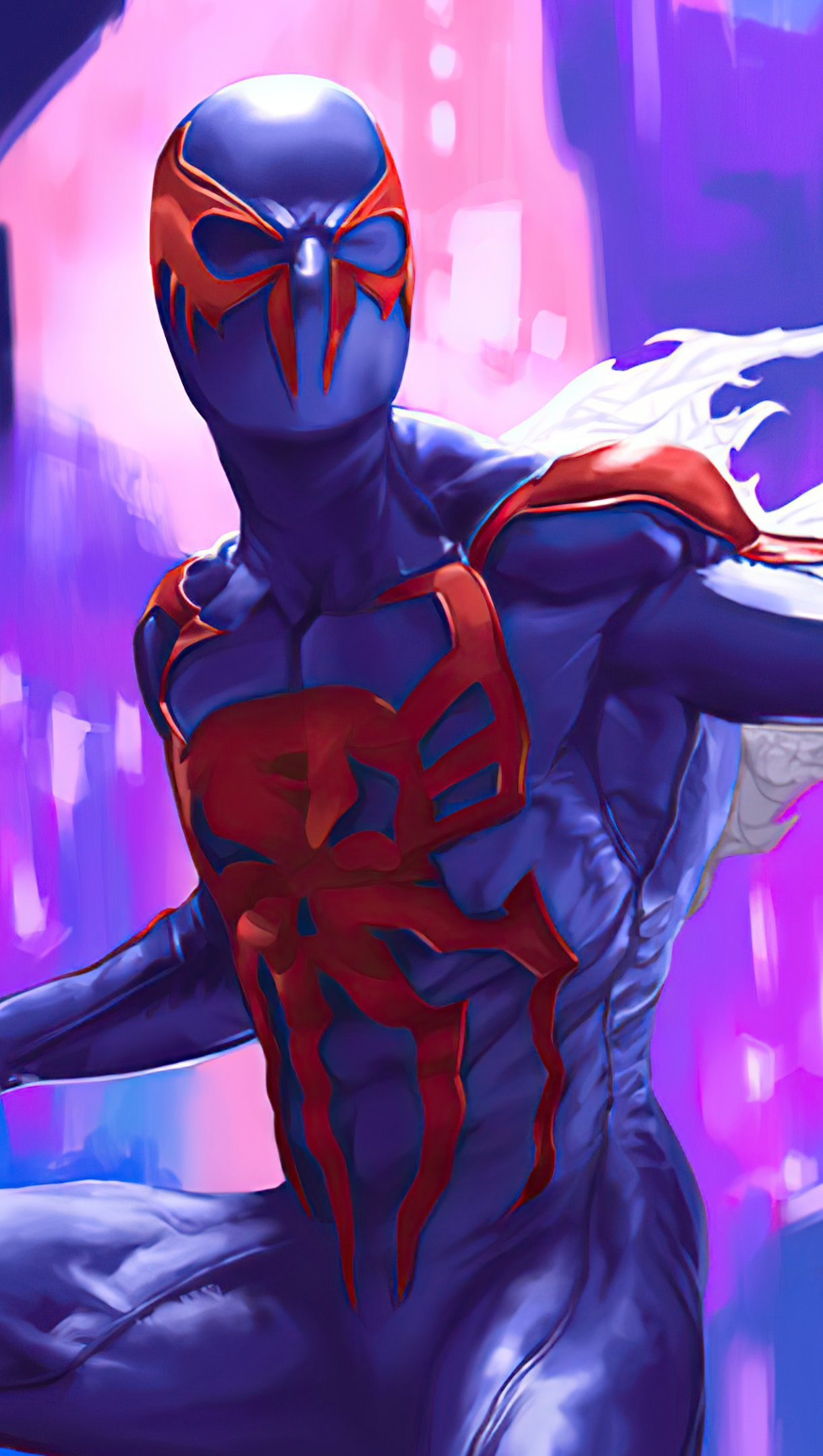 Wallpaper Spiderman in blue suit Vertical