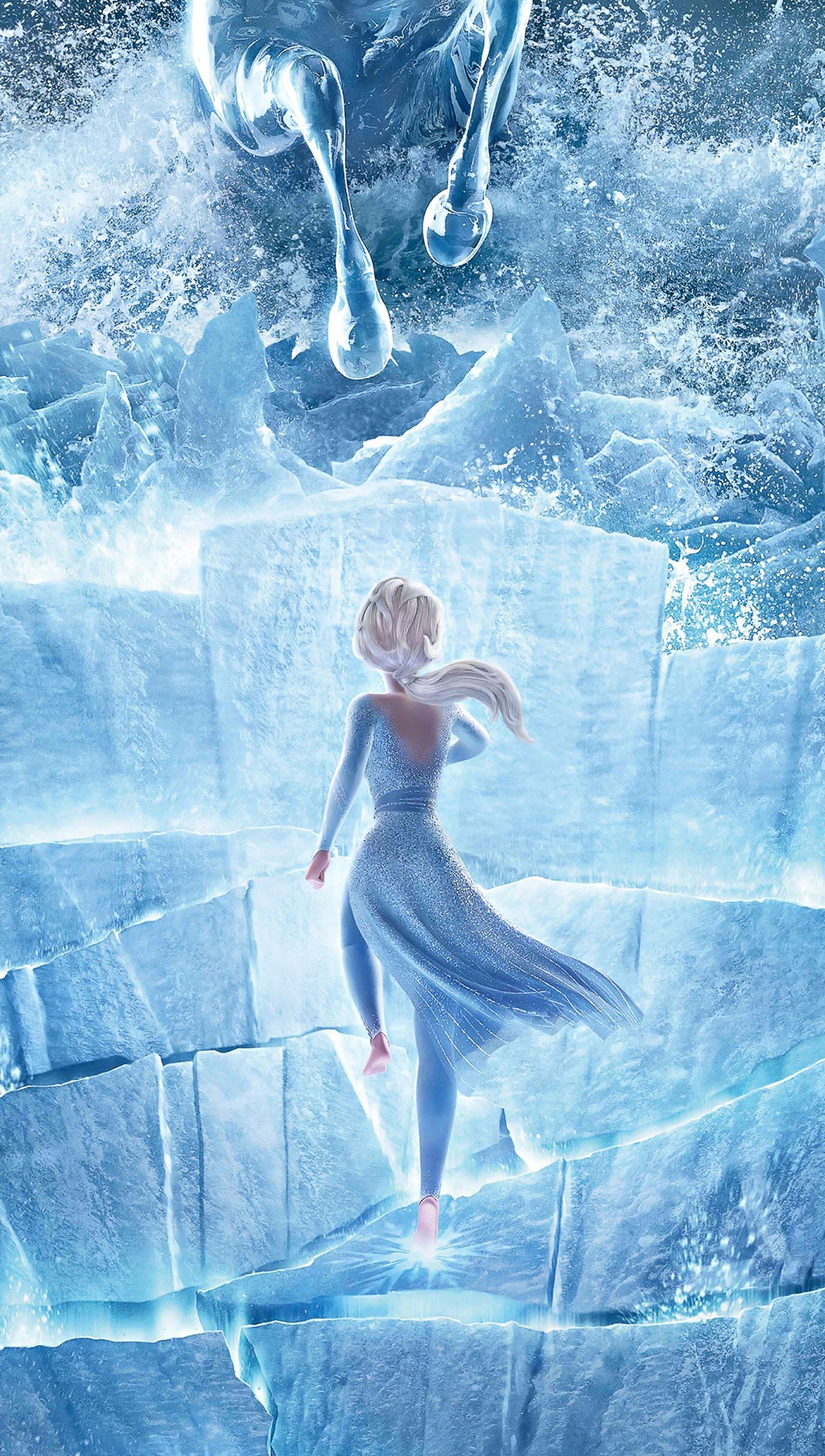 Wallpaper Elsa in Ice Castle Vertical
