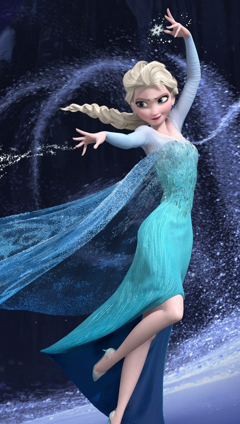 Wallpaper Elsa in Frozen Vertical