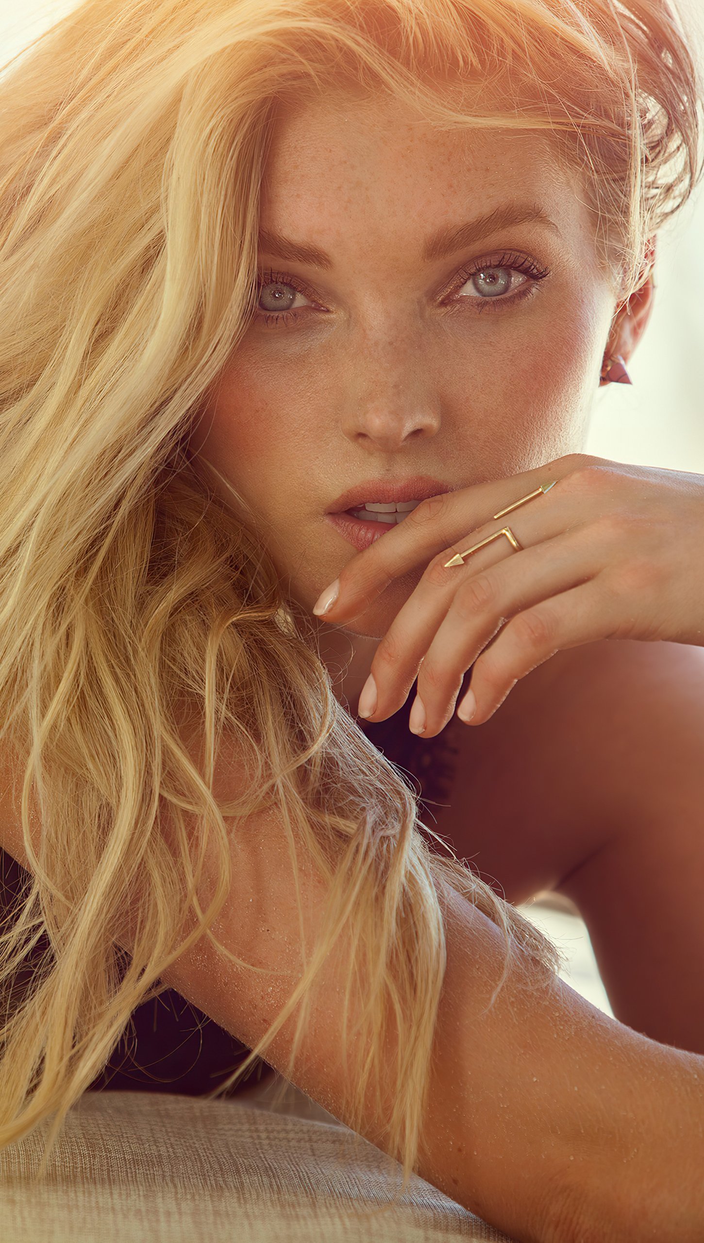 Elsa Hosk Beautiful Blonde Girl Model Wallpaper 4K 43312
