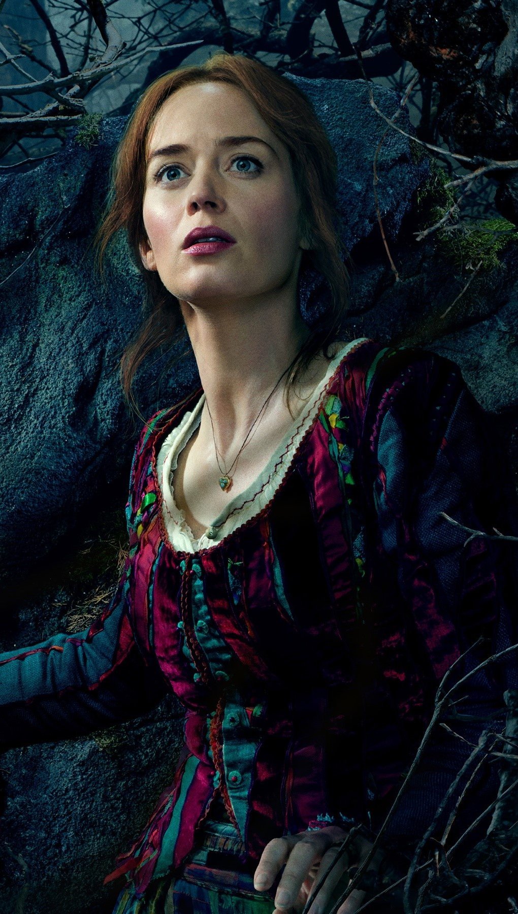 Wallpaper Emily Blunt for the movie In the Forest Vertical