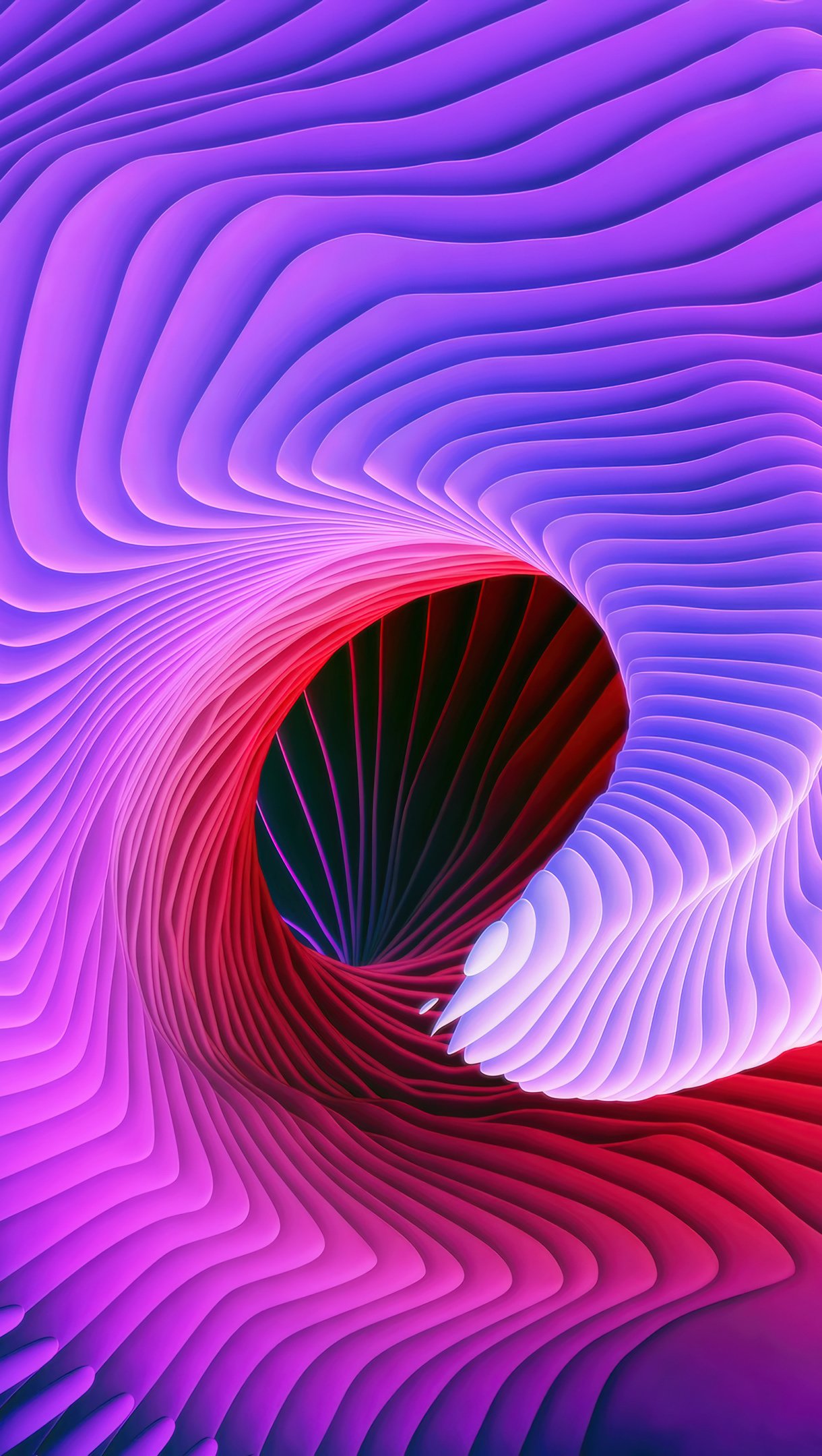 Wallpaper Colorful spiral Abstract MacOS Vertical