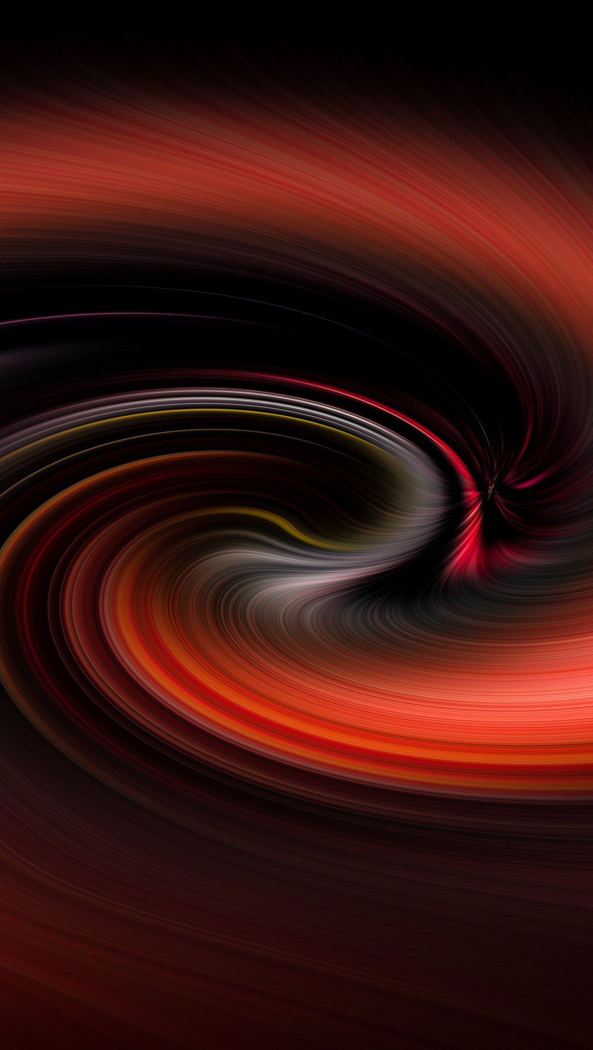 Wallpaper Red spiral in motion Vertical