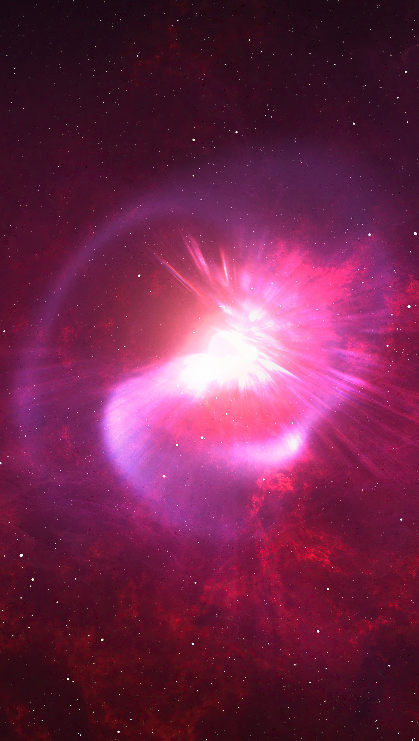 Wallpaper Nebula Stars Vertical