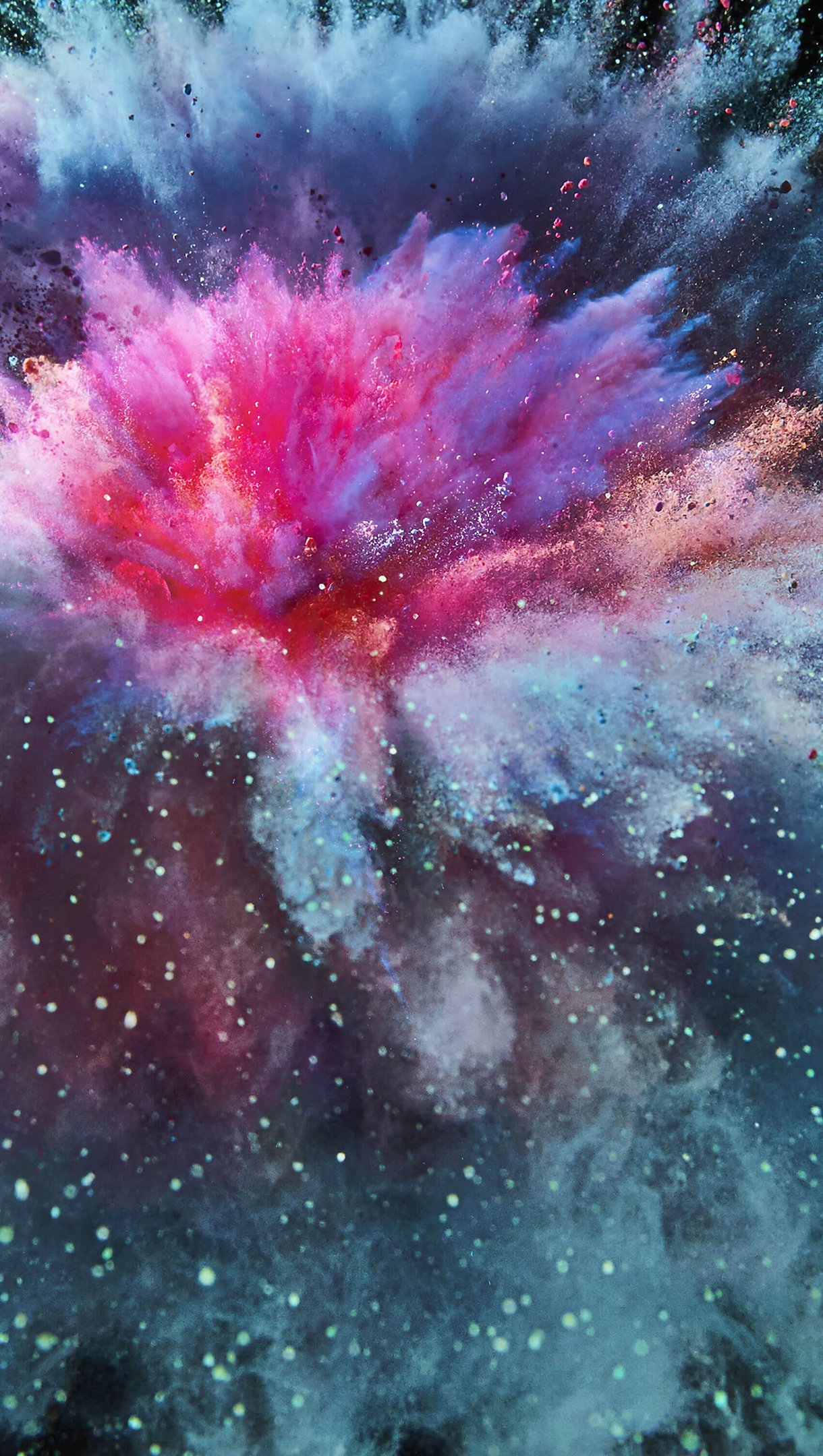 Wallpaper Colorful explosion Vertical